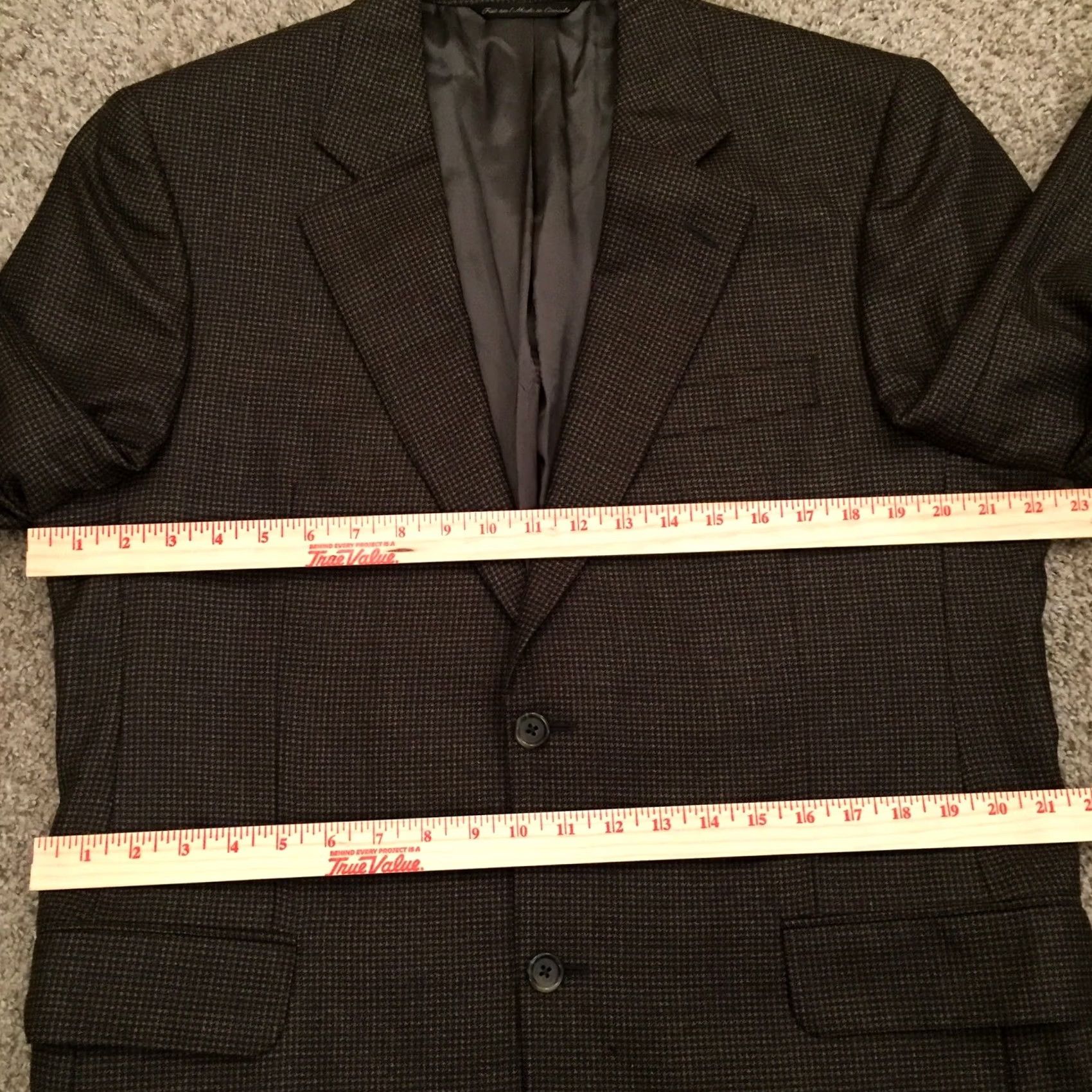 Vintage Blazer Sport Coat Mens 42 Long Brown Houndstooth Wool Blazer Coat Blazer Mens 42 Long Brown Houndstooth Wool Sport Coat Size 42R - 4 Thumbnail