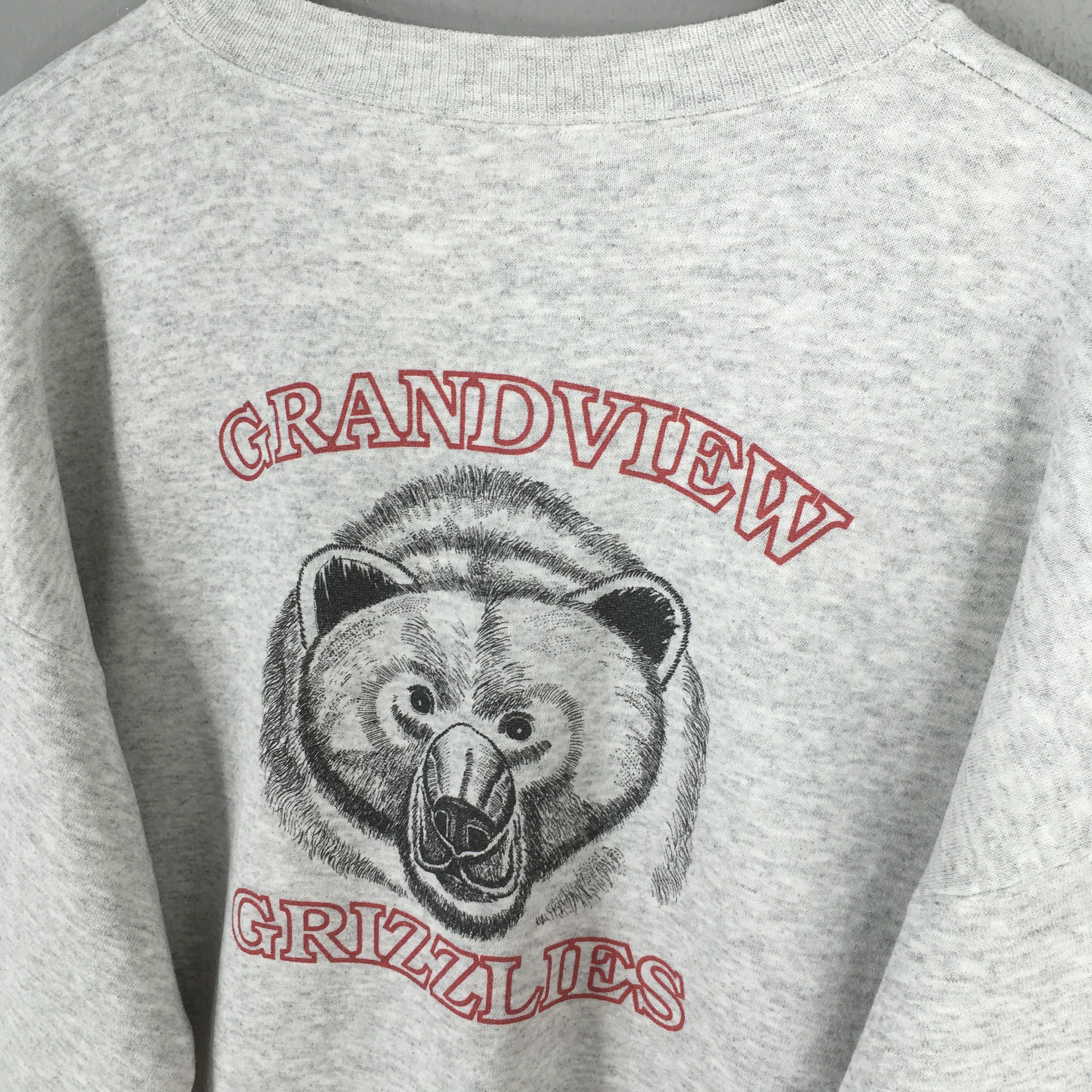 Habitat Vintage Grandview Grizzlies Gray Sweatshirt XLarge Size US XL / EU 56 / 4 - 3 Thumbnail
