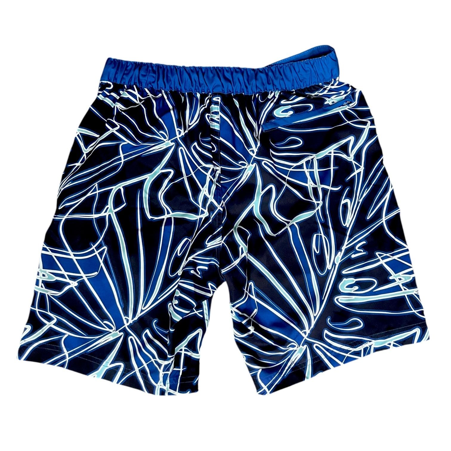 Speedo Speedo Square Leg Blue Beach Board Shorts Men's M $60 NWT 9" Size US 33 - 4 Thumbnail