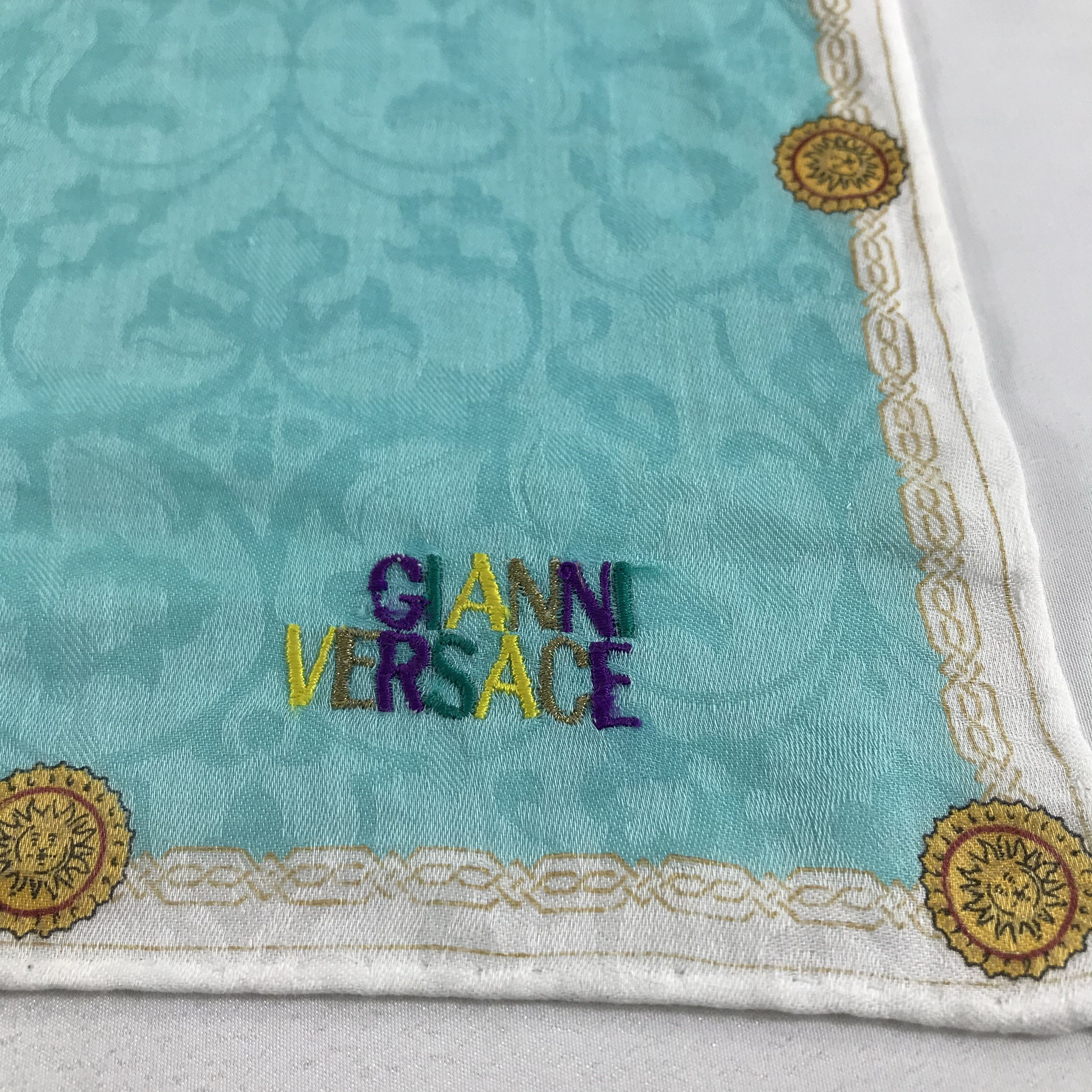 Versace Gianni Versace Handkerchief Neckerchief Bandana H634 Size ONE SIZE - 5 Thumbnail