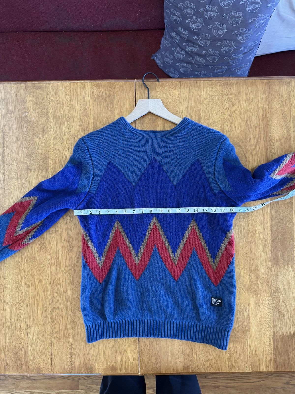 Stussy Stussy Lambswool Zig Zag Sweater Size US S / EU 44-46 / 1 - 6 Thumbnail
