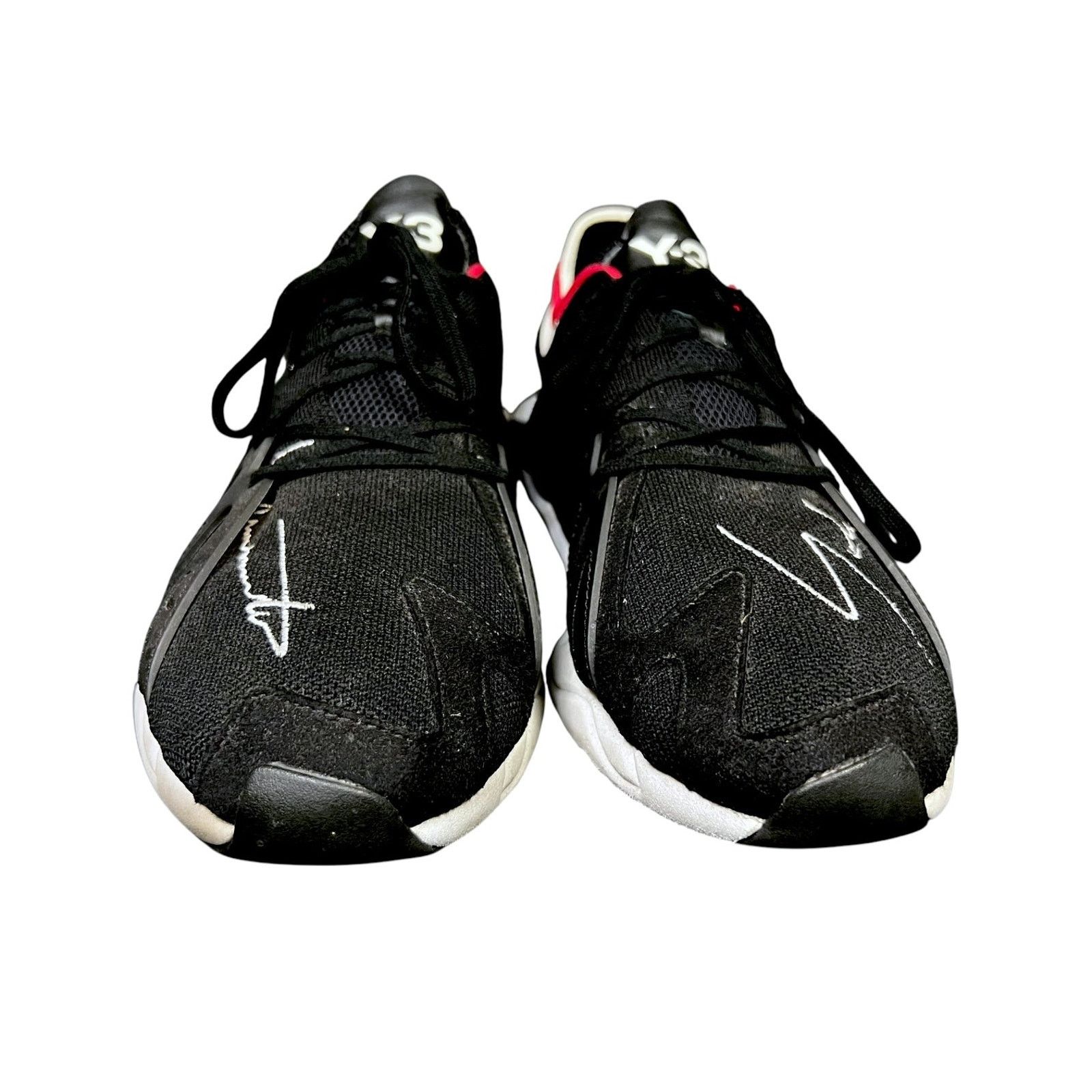 Y-3 Y-3 Yohji Yamamoto Mens 12.5 FYW S-97 Black Scarlet Sneakers Size US 12.5 / EU 45-46 - 4 Thumbnail