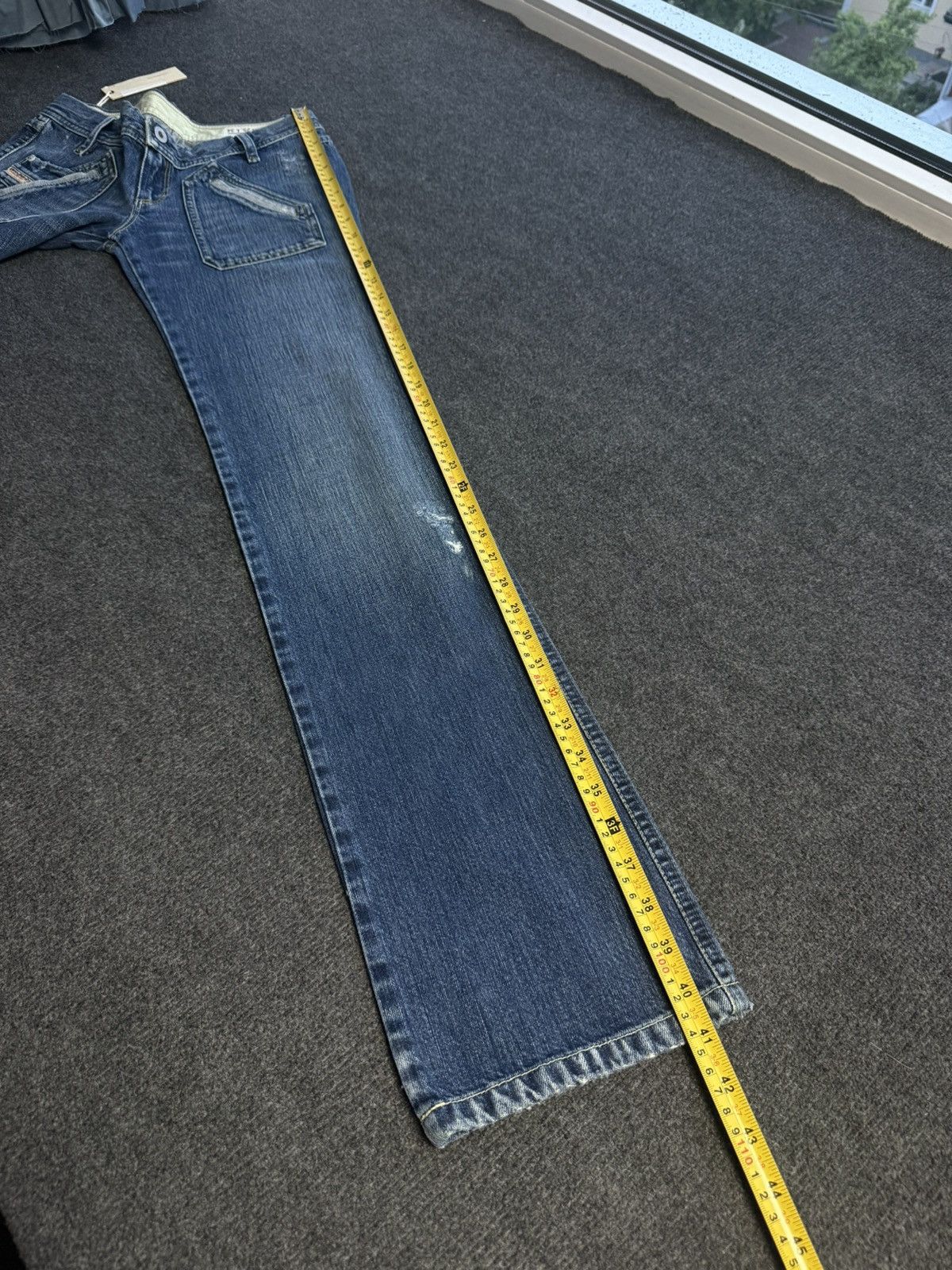 Diesel NWT Luxury 00s Diesel Junnie Low Rise Retro Rock Jeans Y2K Size 25" / US 0 / IT 36 - 21 Thumbnail