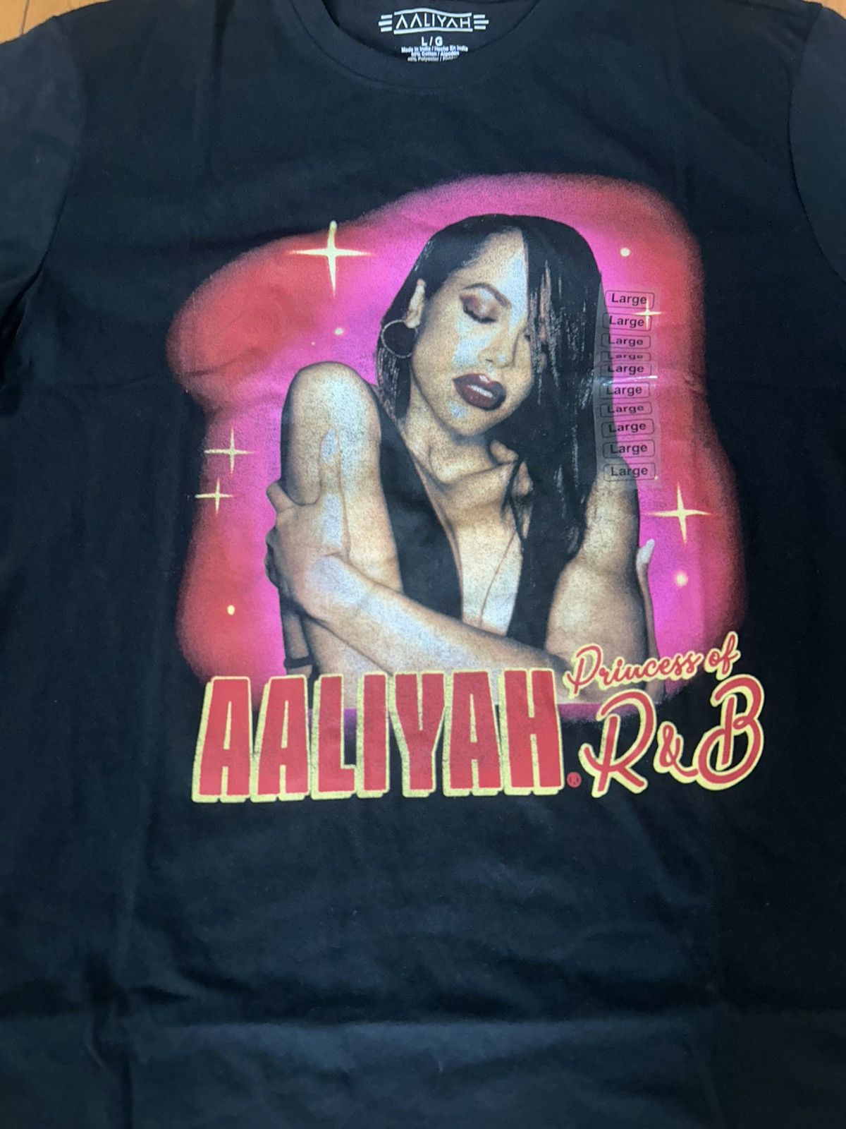 Vintage Aaliyah Vintage Tee Size US L / EU 52-54 / 3 - 4 Thumbnail