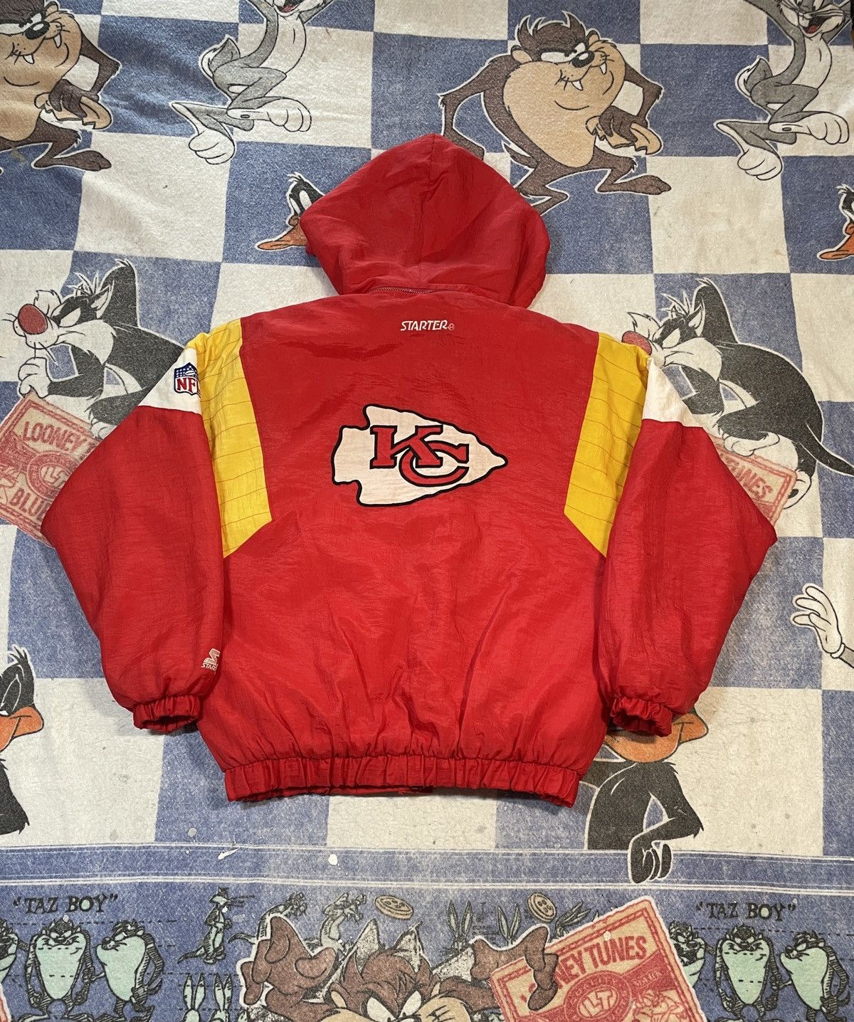 NFL Vintage Kansas City chiefs starter jacket Size US XL / EU 56 / 4 - 4 Thumbnail