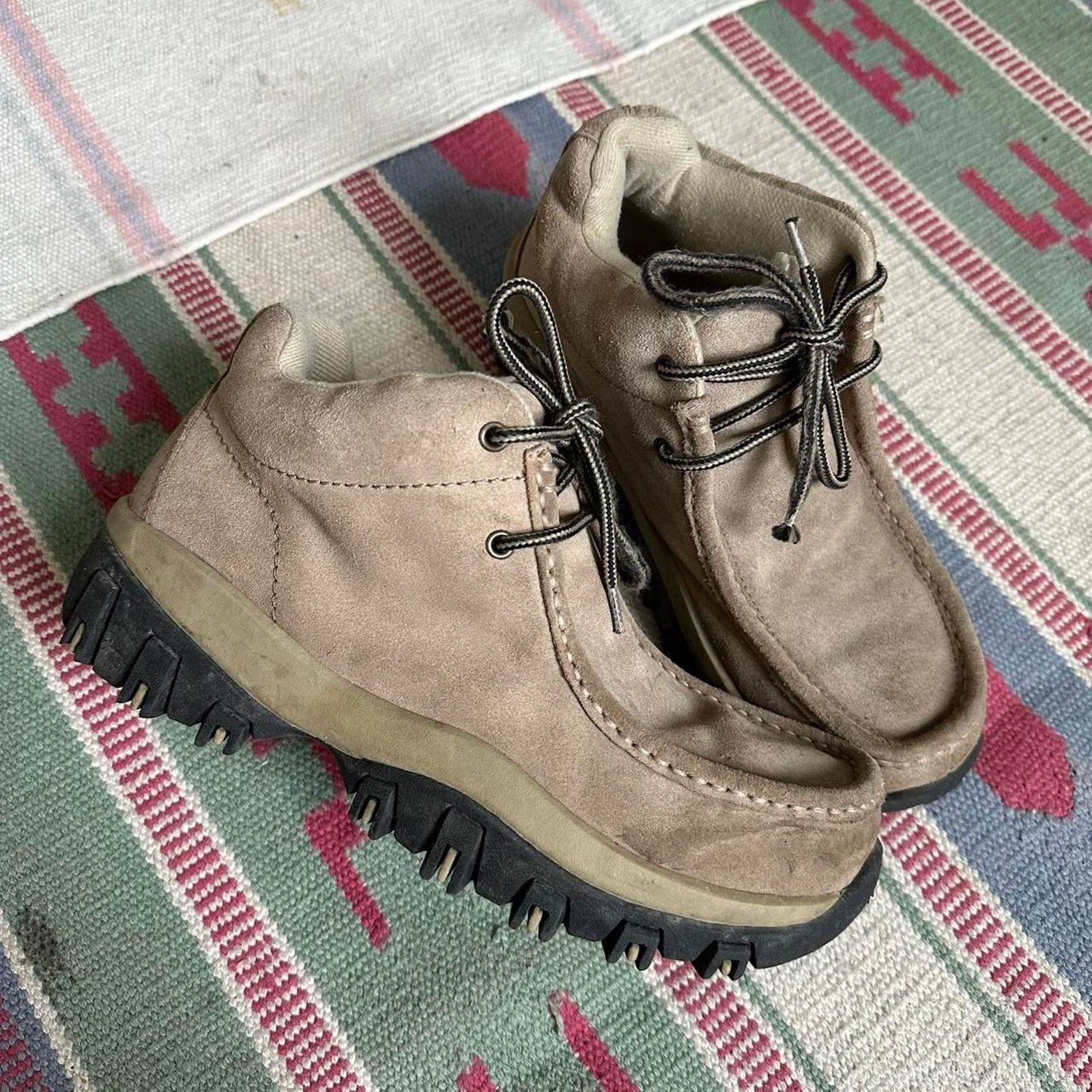 Vintage Crazy Vintage Y2K Chunky Hiking Tactical Retro Suede Boots Size US 9 / IT 39 - 3 Thumbnail