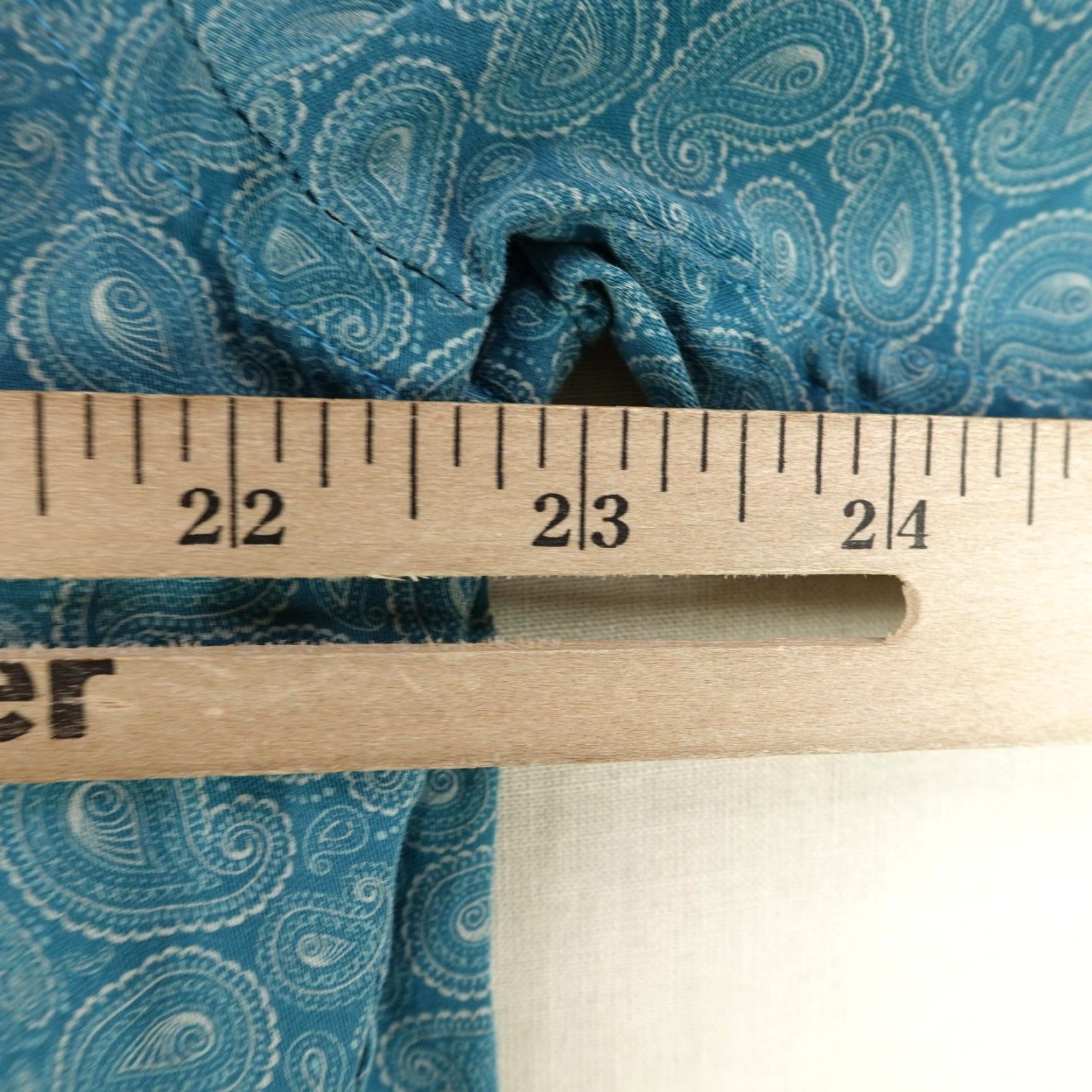 Paul Smith Paul Smith Shirt Mens XL Blue Teal Paisley Short Sleeve Button Up Size US XL / EU 56 / 4 - 7 Thumbnail