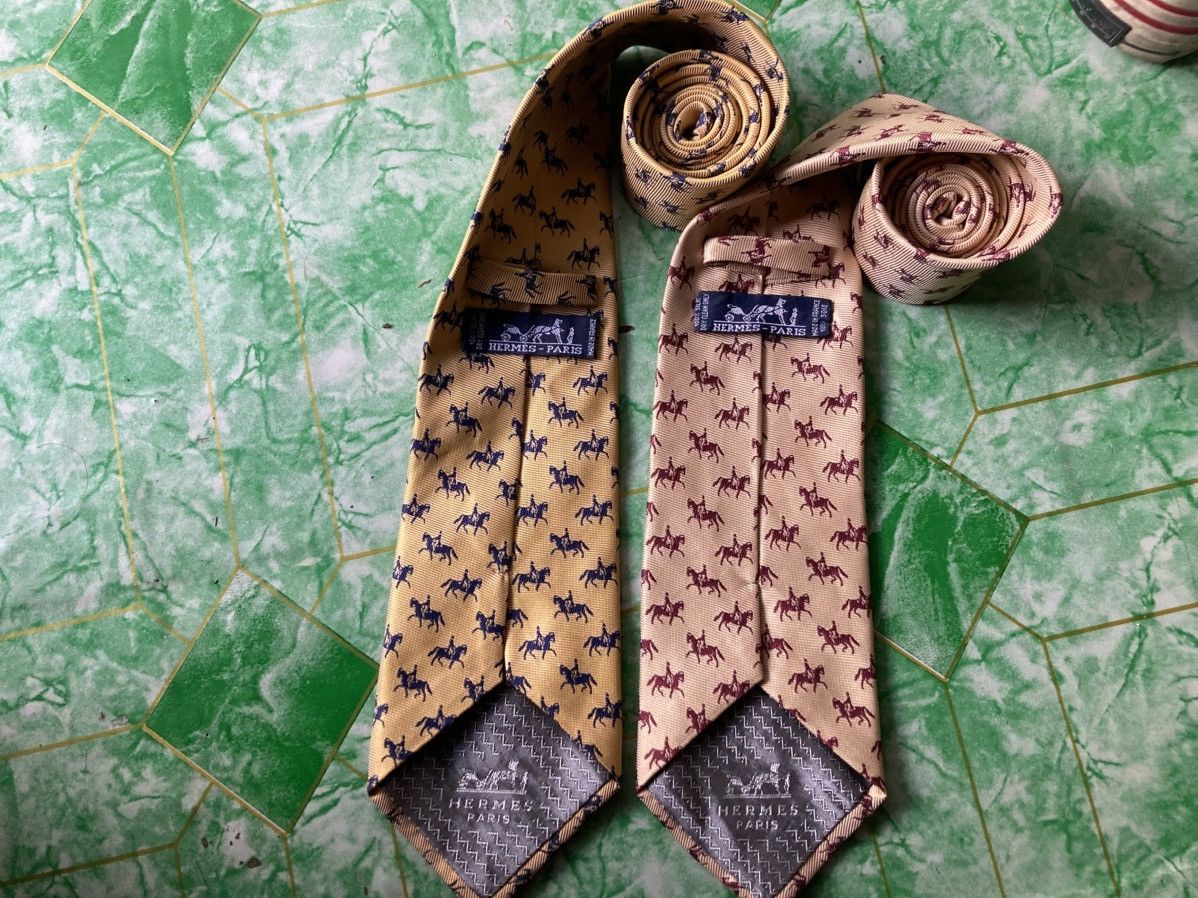 Hermes Tie Hermes Luxury Brand Size ONE SIZE - 1 Thumbnail