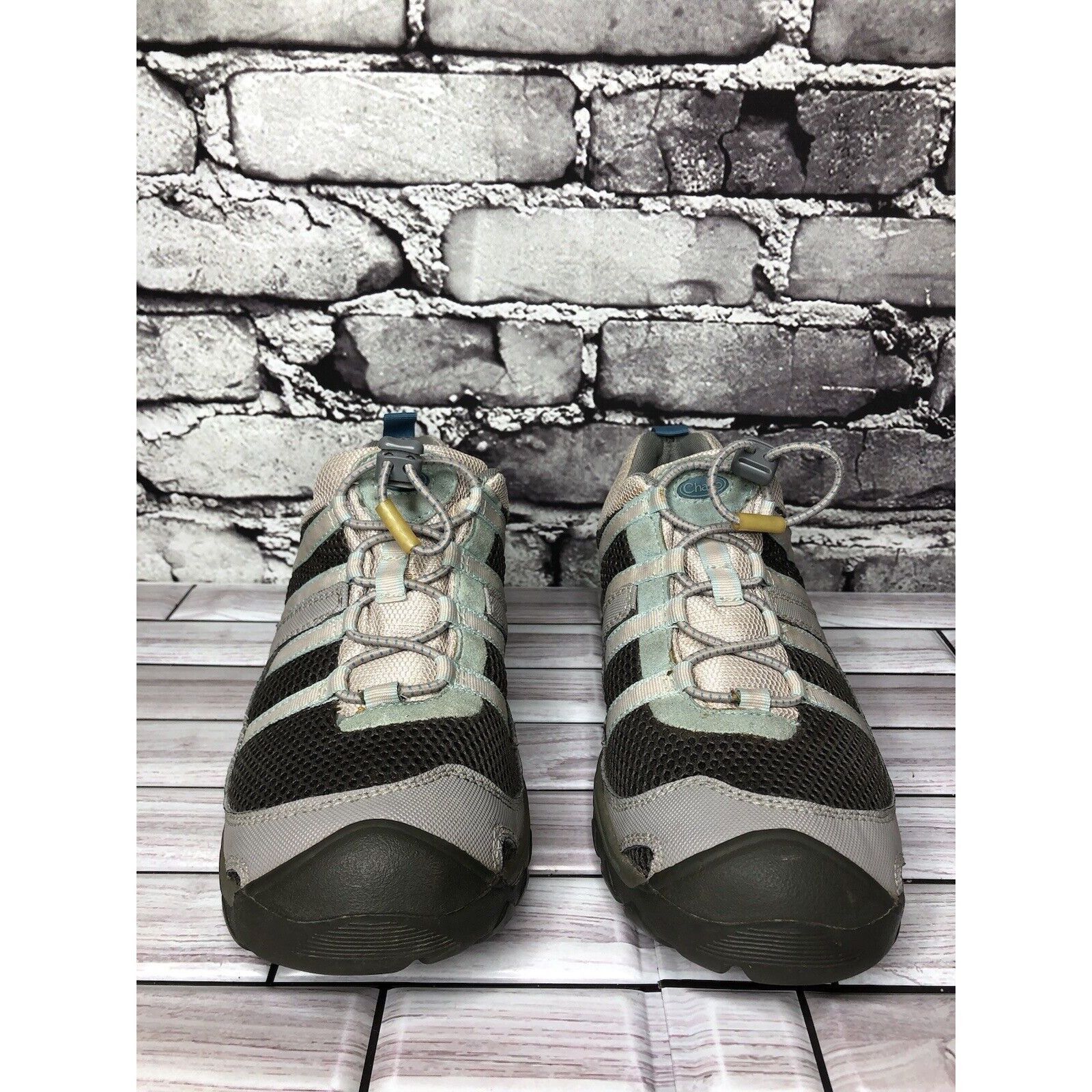 Chaco Chaco Suntrail Mist Gray Mesh Blue Casual Trail Hiking Shoes Size US 7.5 / IT 37.5 - 12 Thumbnail