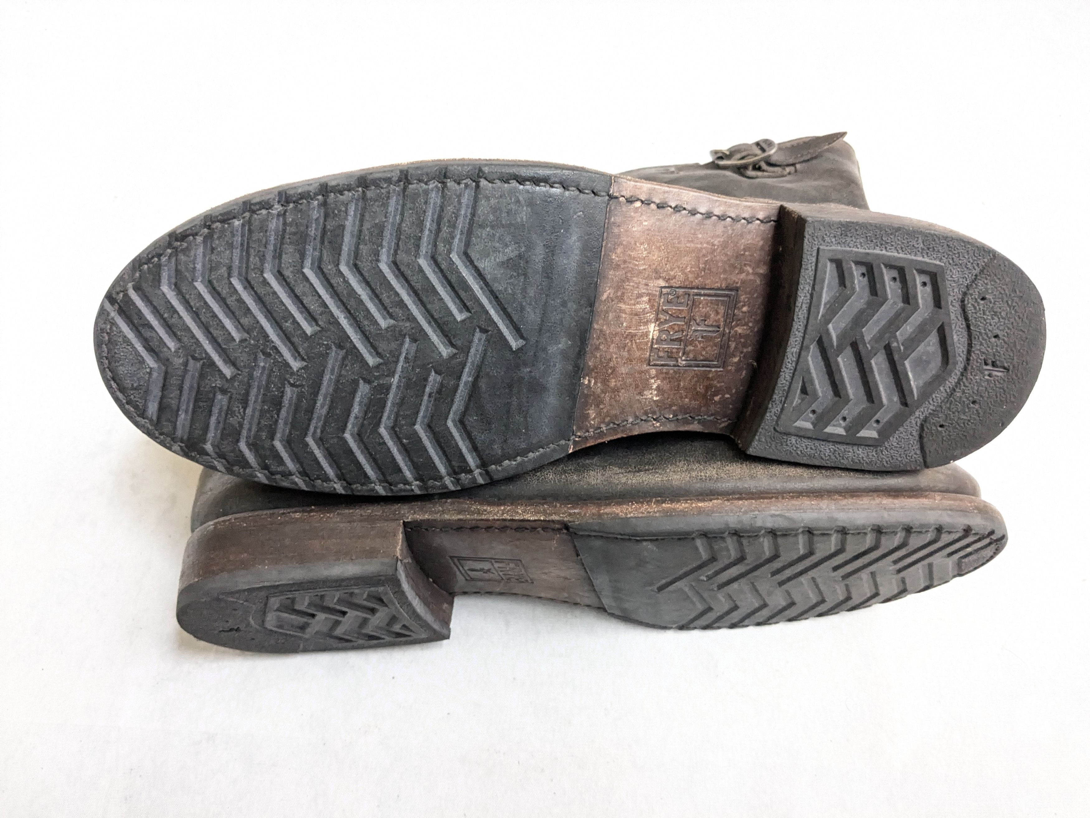 Frye Frye Engineer Boots Brown Leather 12 D Motorcycle Biker Size US 12 / EU 45 - 15 Thumbnail