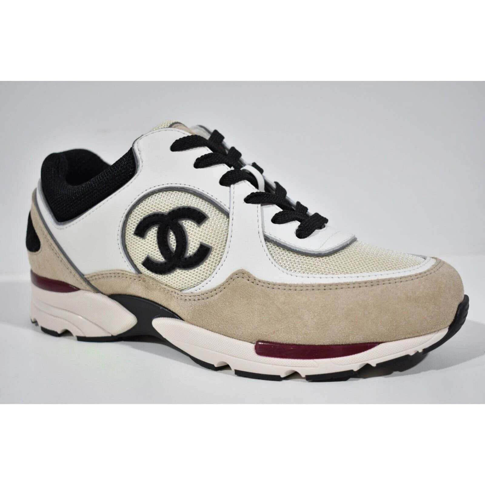 Chanel 22S CC Logo Tie Flat Runner Trainer Sneaker 36.5 Size US 6.5 / IT 36.5 - 4 Thumbnail