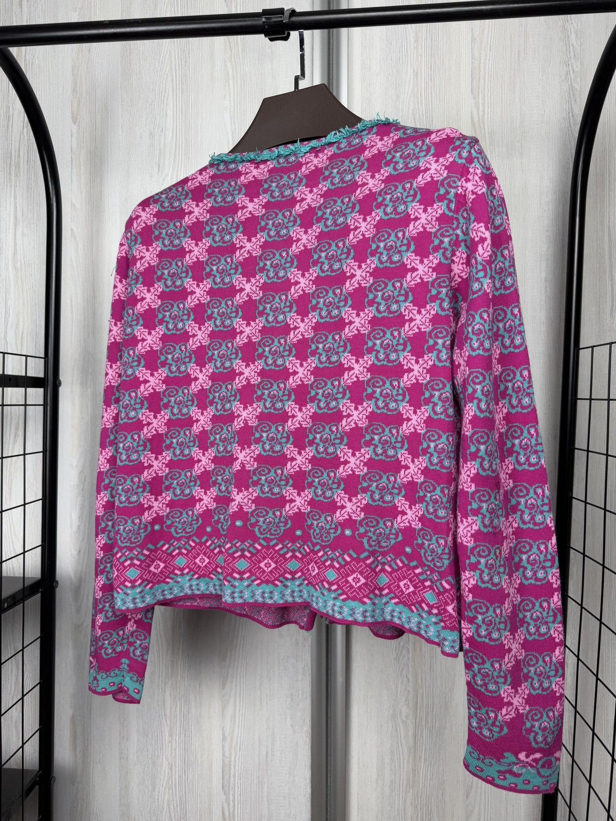 Other Ivko Womens Jacquard Cardigan Jacket size 42 Size XL / US 12-14 / IT 48-50 - 8 Thumbnail