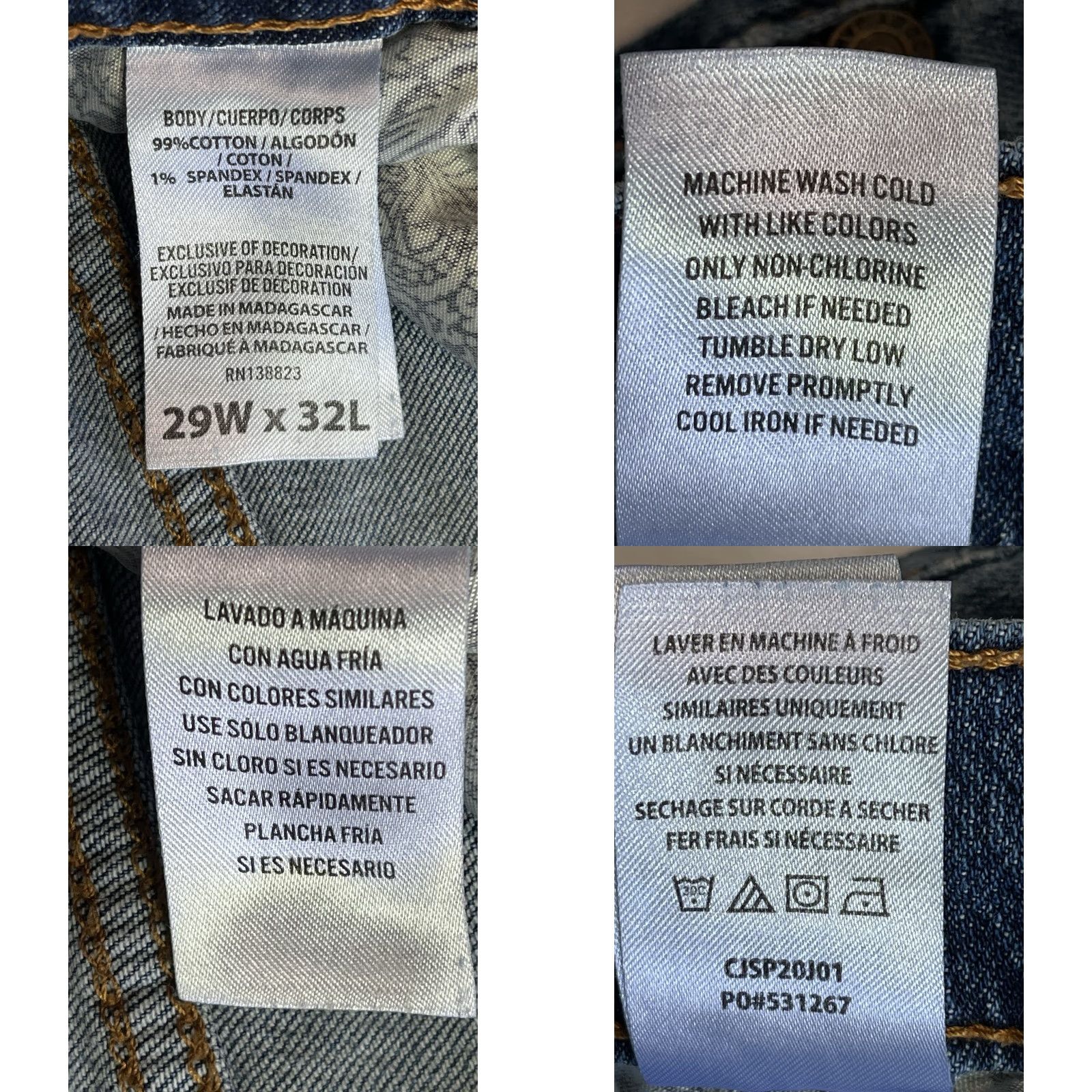 Cody James Cody James Jeans Mens 29 X 32 Blue Cowboy Western Denim Straight Stretch Rodeo Jeans Size US 29 - 8 Thumbnail