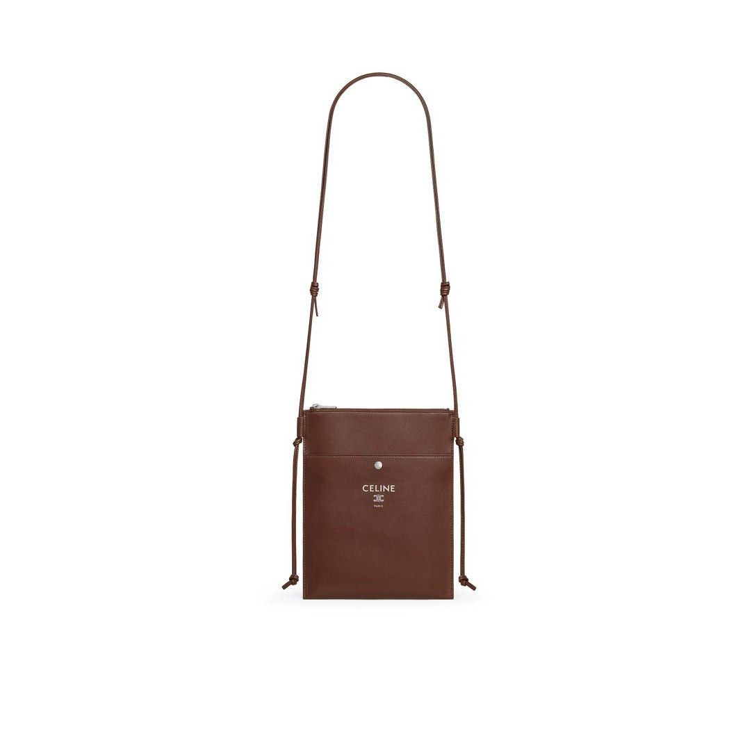 Celine CELINE Sharp $1000 Chocolate Clutch Bag New & Authentic Size ONE SIZE - 4 Thumbnail