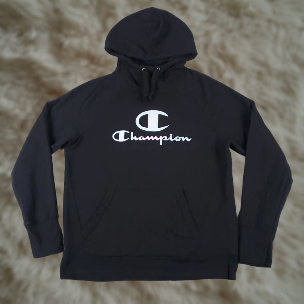 Champion Champion Sweater Womens Medium Black Casual Pullover Hoodie Sweatshirt Size M / US 6-8 / IT 42-44 - 1 Thumbnail