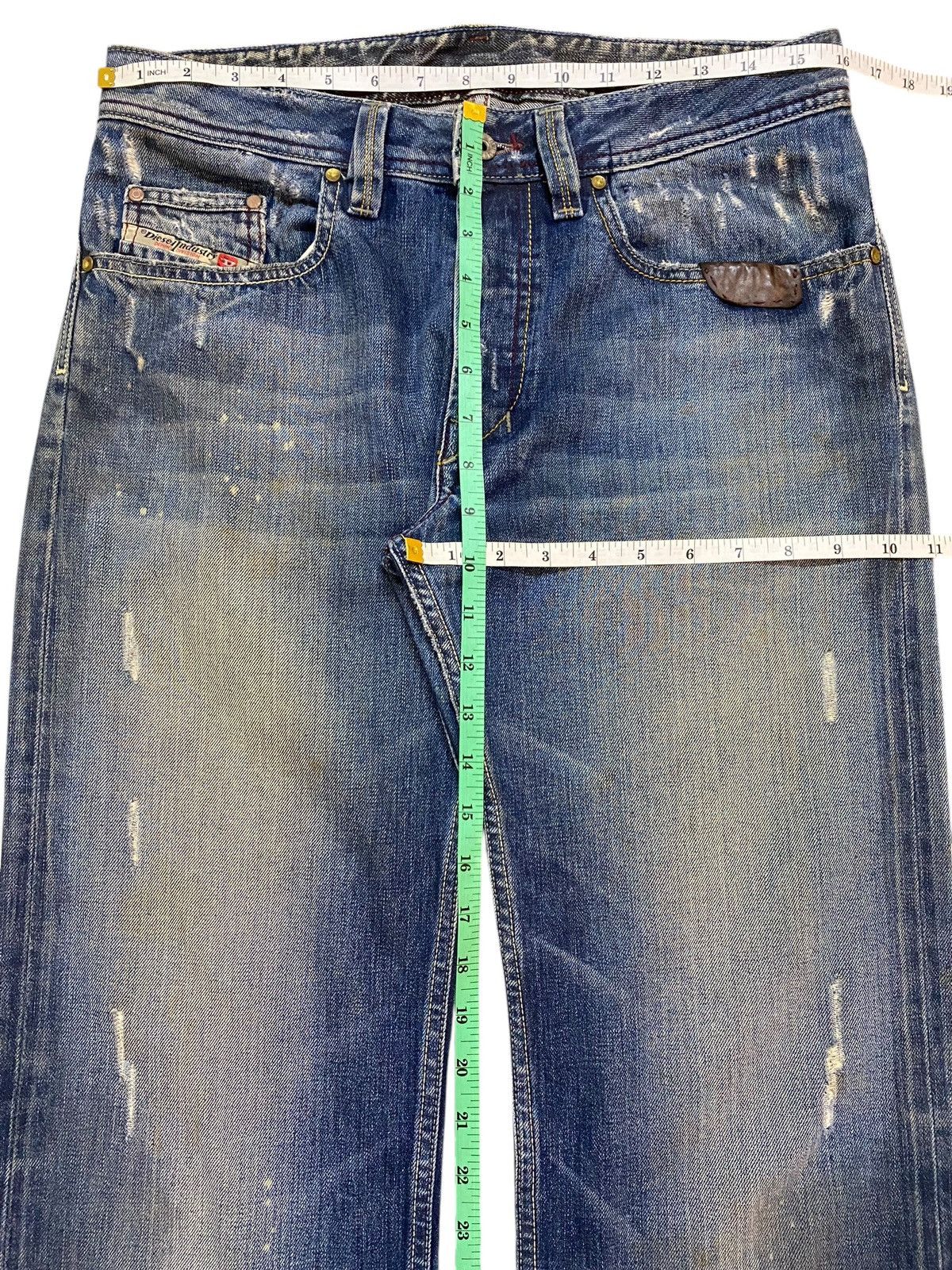 Diesel Black Gold Vintage Diesel Acid Wash Enough Baggy Distressed Jeans Size US 32 / EU 48 - 19 Thumbnail