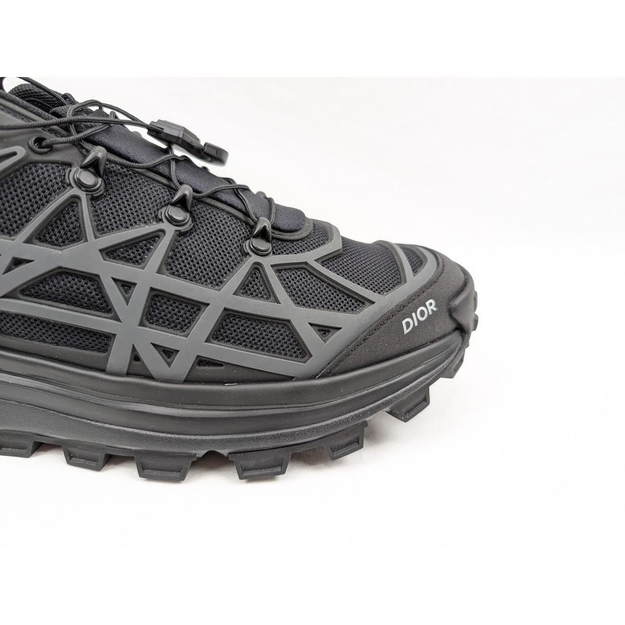 Dior o1rshd1 B31 Rubber Mesh Sneakers in Black Size US 12 / EU 45 - 3 Thumbnail