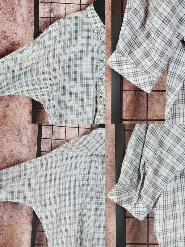 Other Burberry Summer Blue-Gray Cotton Blend Plaid Shirt. Size S / US 4 / IT 40 - 6 Thumbnail