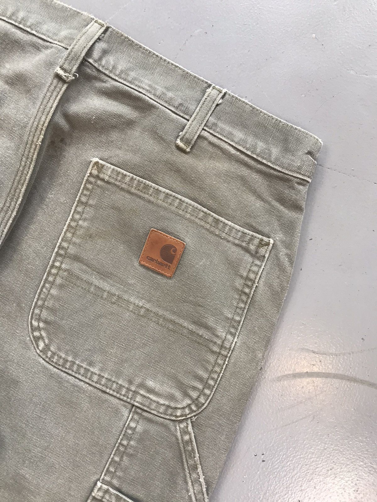 Carhartt × Vintage Vintage Carhartt B11 moss green denim pant Size US 34 / EU 50 - 12 Thumbnail