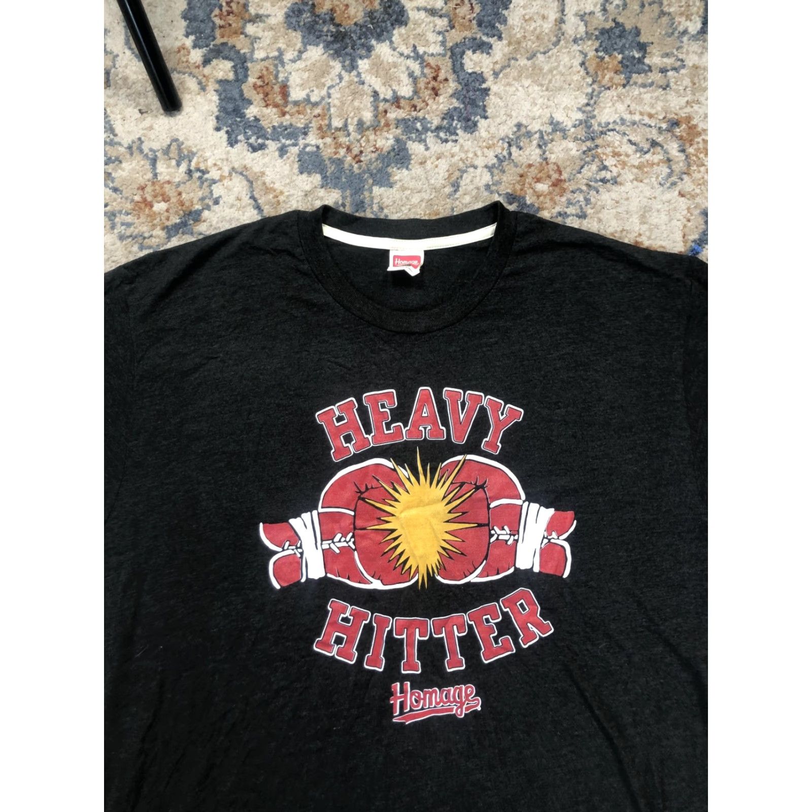 Vintage Homage Heavy Hitter Shirt Mens 2XL Gray Boxing Gloves Graphic Tee Soft Crewneck Size US XXL / EU 58 / 5 - 2 Thumbnail