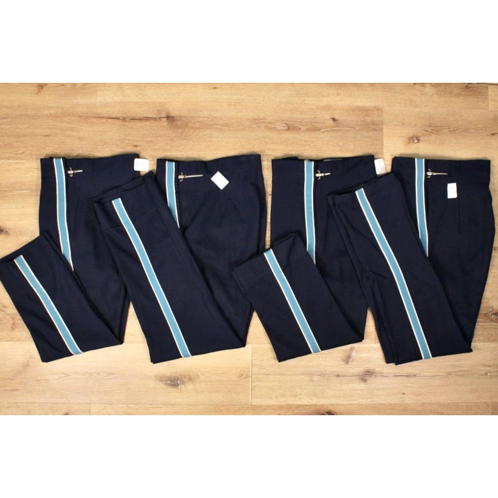 Vintage VINTAGE 1970s Dark Blue Band Pants Lot of 18 Sizes 26-28 70s Size US 26 / EU 42 - 4 Thumbnail