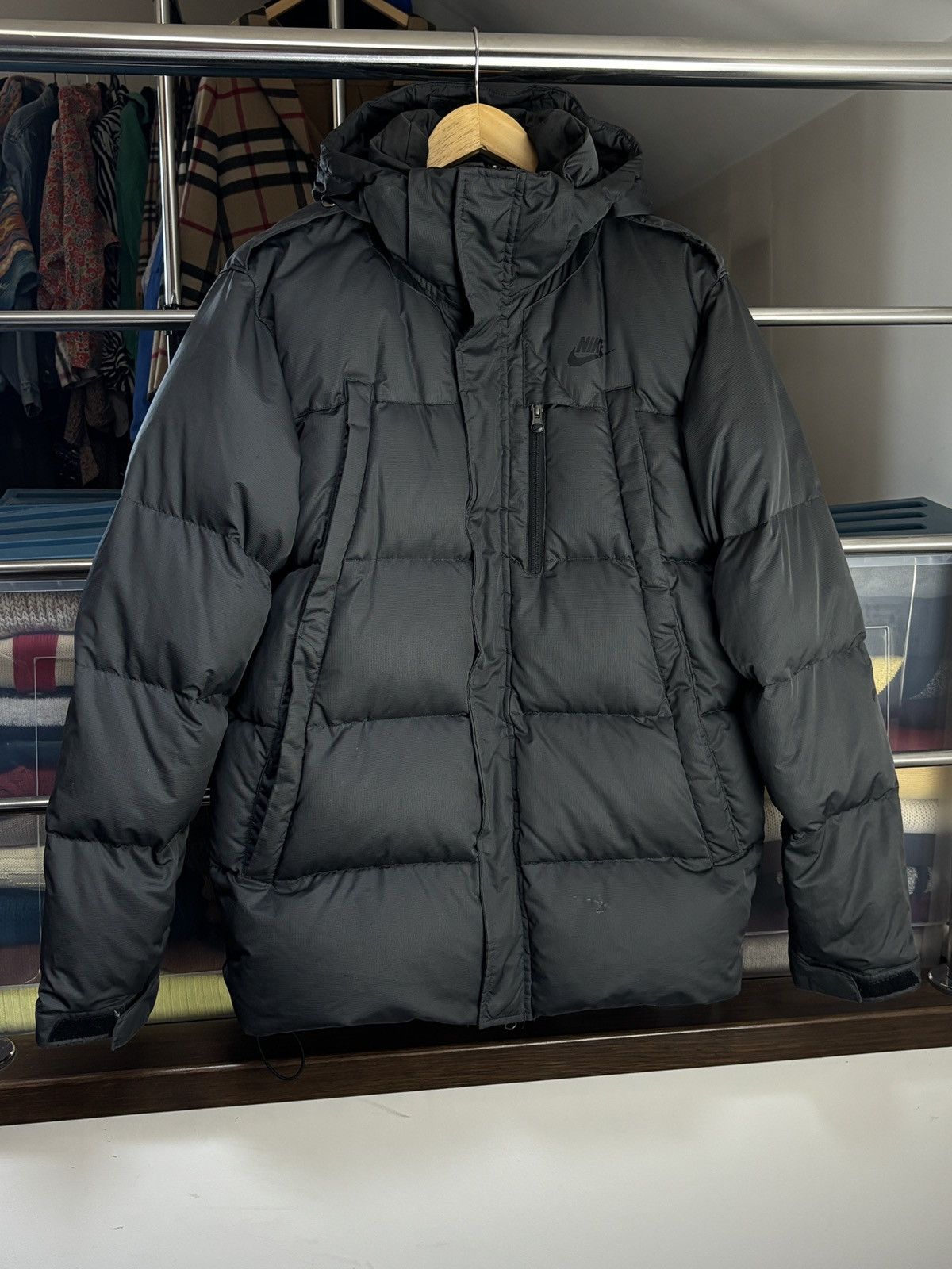 Nike 00s Nike Down Puffer Jacket Vintage Size US M / EU 48-50 / 2 - 2 Thumbnail