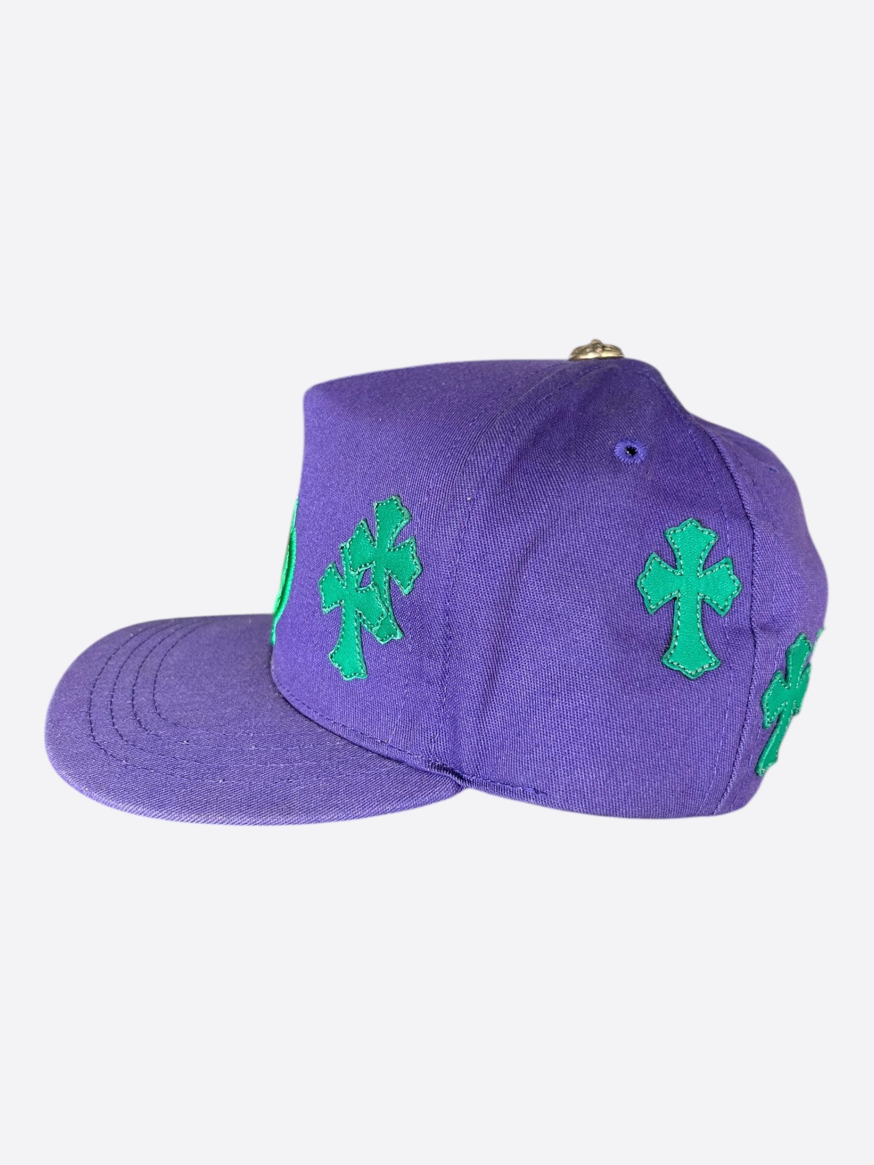 Chrome Hearts Chrome Hearts Purple & Green Cross Patch Hat Size ONE SIZE - 4 Thumbnail