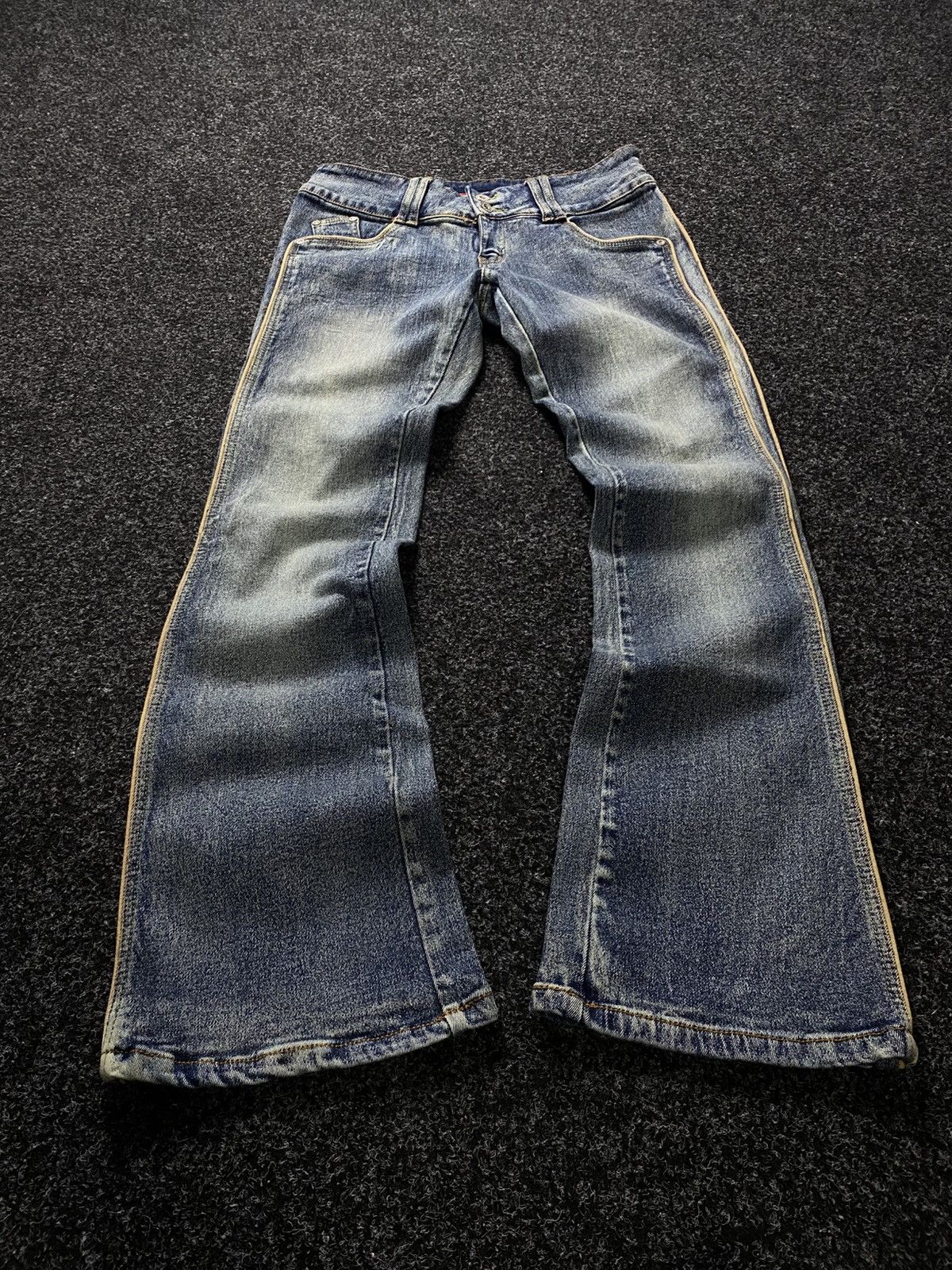 Hysteric Glamour × If Six Was Nine × Le Grande Bleu (L.G.B.) Vintage 90s japan flared mid wash denim y2k style Size 31" - 1 Thumbnail