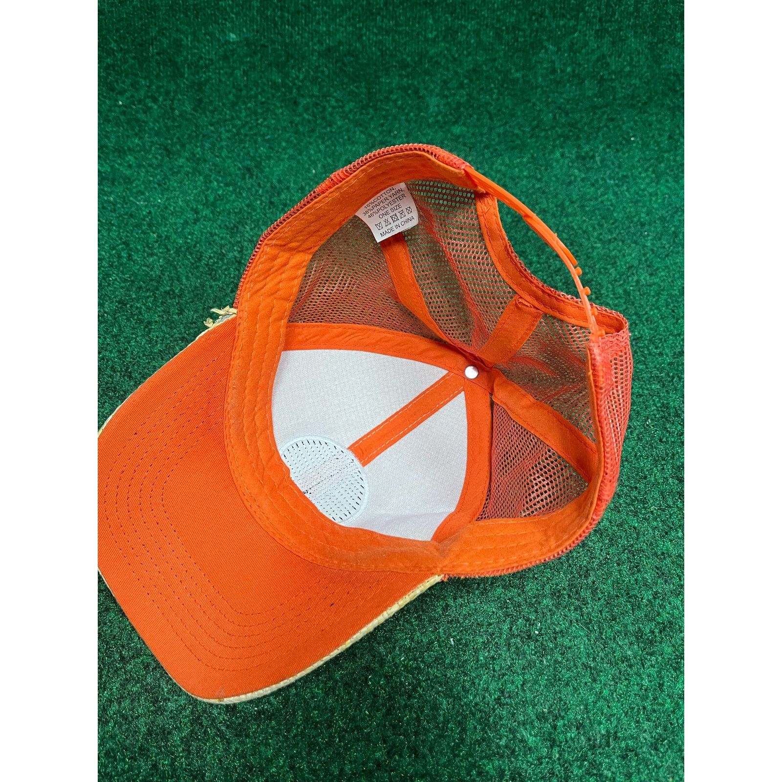 MLB Baltimore Orioles MLB Straw Trucker Hat Adjustable OSFA Size ONE SIZE - 2 Thumbnail