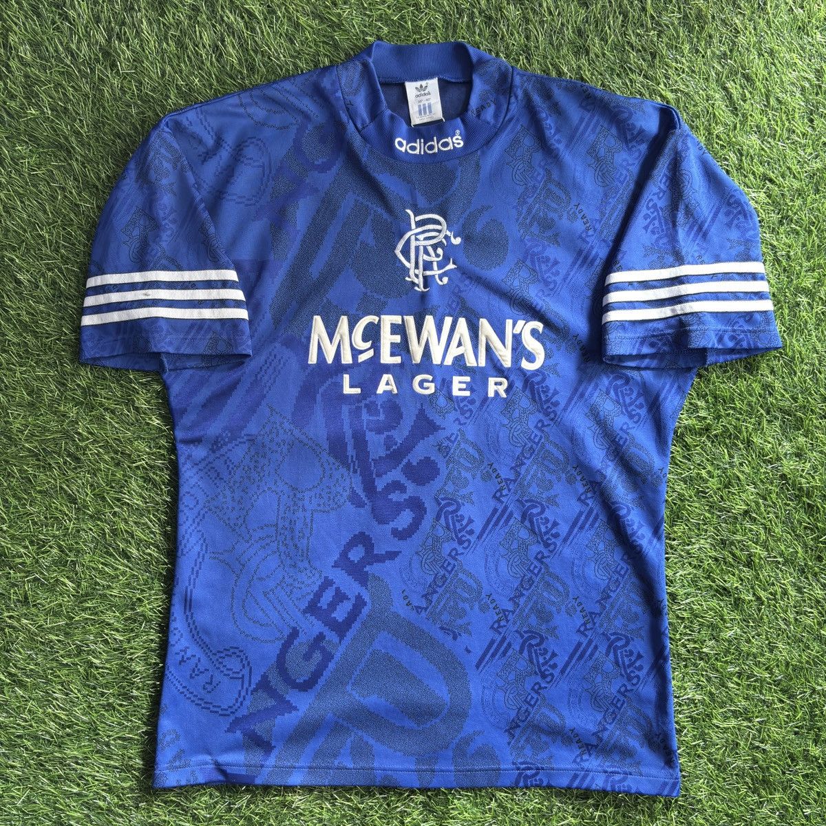 Adidas Glasgow Ranger Home 1994 Gascoigne #8 Soccer Jersey Size US M / EU 48-50 / 2 - 4 Thumbnail