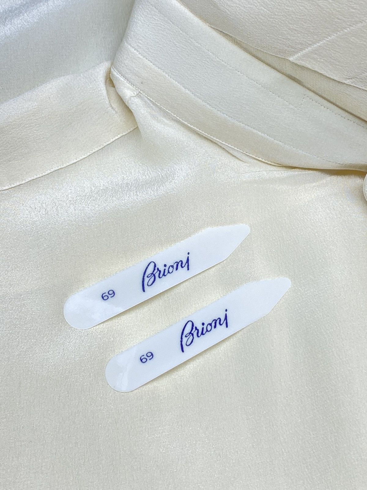 Brioni Brioni Silk Long Sleeve Shirt Size US L / EU 52-54 / 3 - 21 Thumbnail