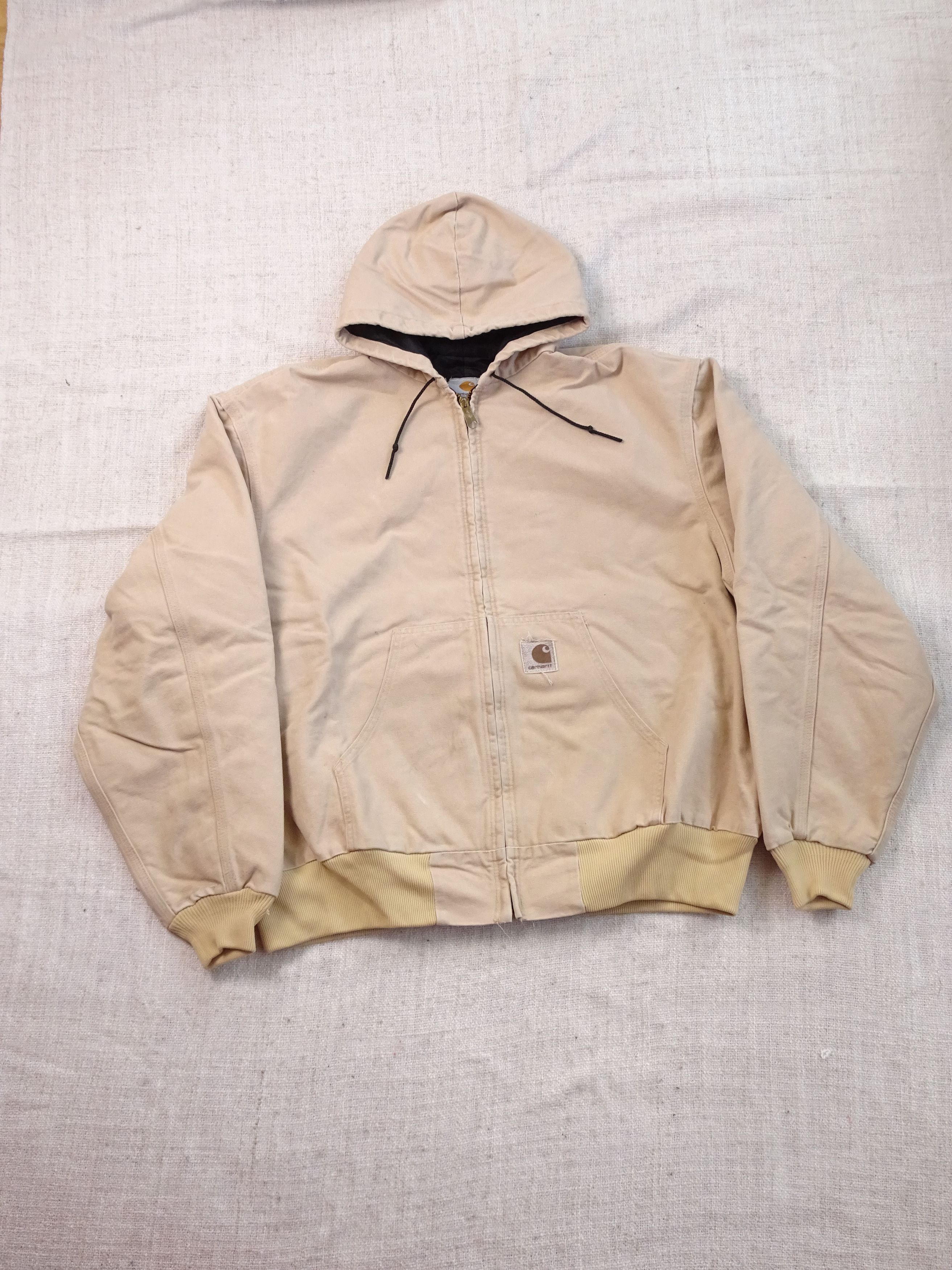 Carhartt Vintage 90s Carhartt J06 Beige Active Workwear Jacket Size US XXL / EU 58 / 5 - 1 Thumbnail