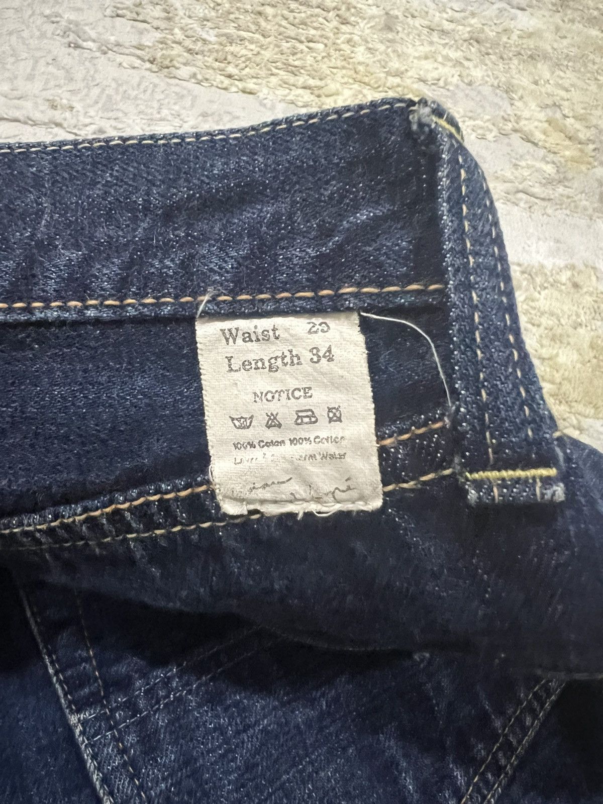 ADAM ET ROPE × Comme des Garcons × Japanese Brand Japan Indigo Dyed Selvaged Denim Adam Et Rope Regular Fit Size US 28 / EU 44 - 5 Thumbnail