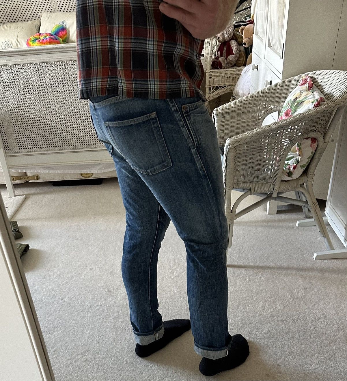 Saint Laurent Paris SS21 $890 Saint Laurent selvedge blue denim jeans 32 Size US 32 / EU 48 - 3 Thumbnail