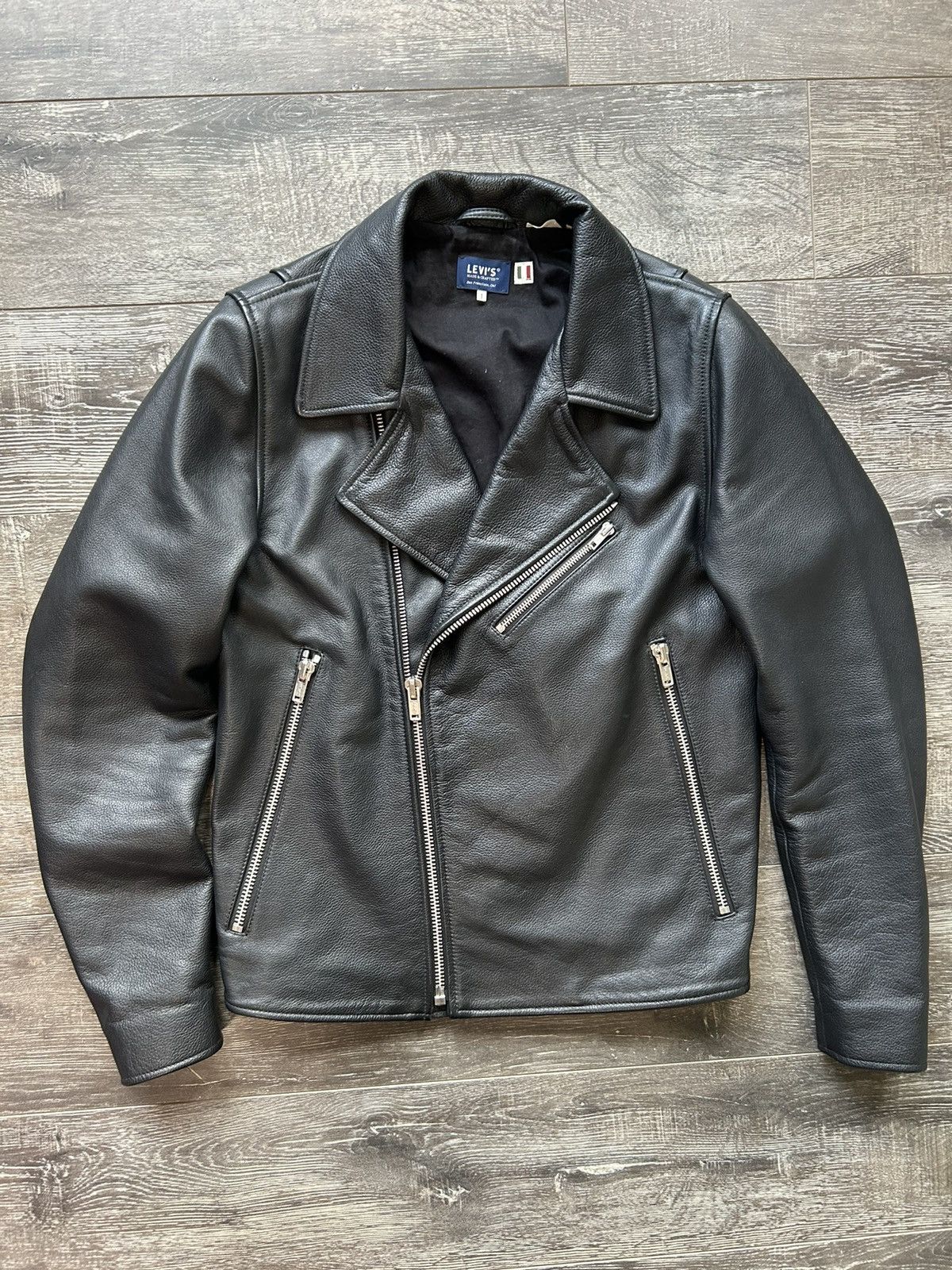 Levi’s Made & Crafted Leather Biker Jacket Cowhide