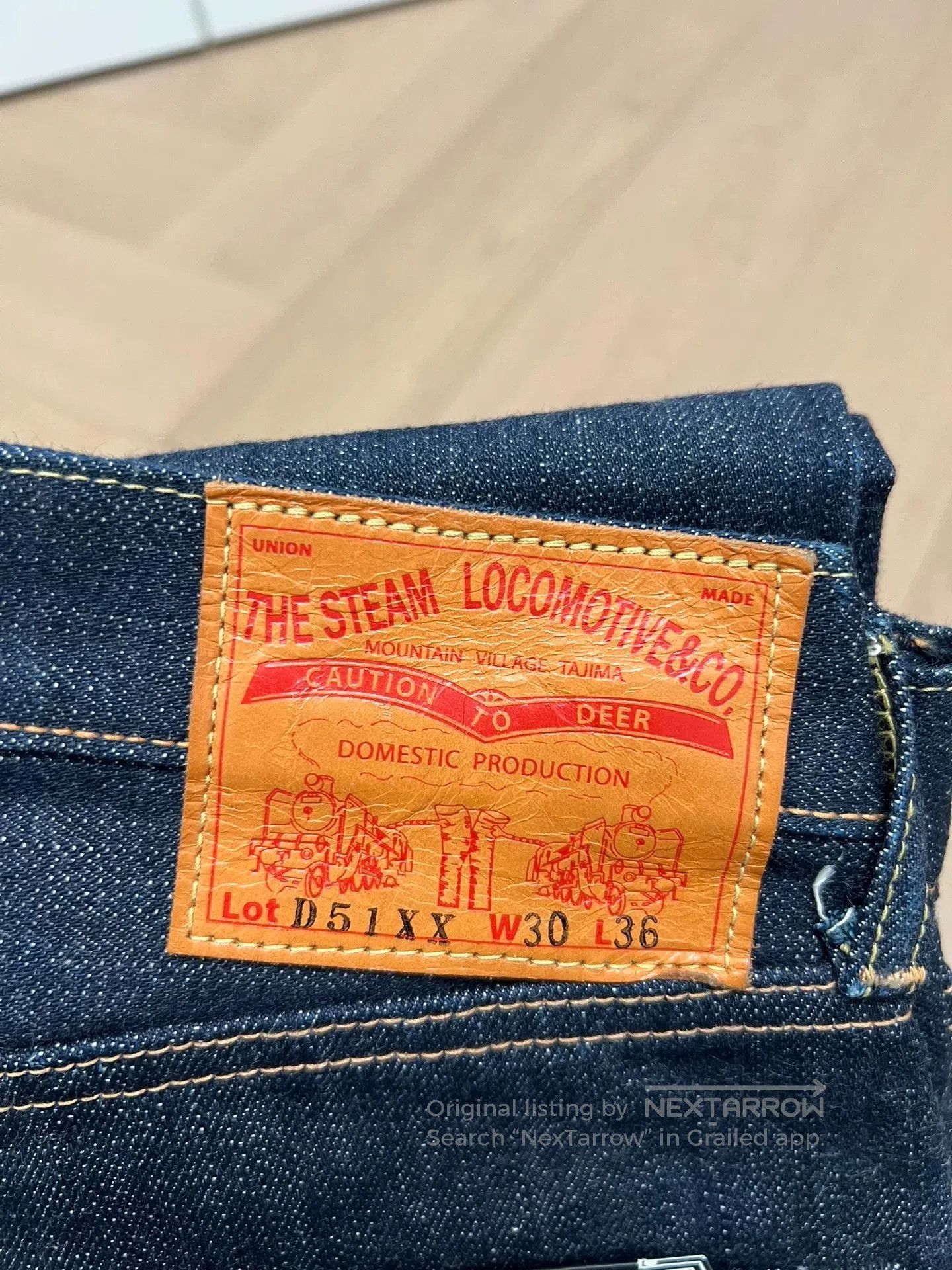 Diesel Vintage Steam Locomotive Jeans D51XX. Size US 30 / EU 46 - 2 Thumbnail