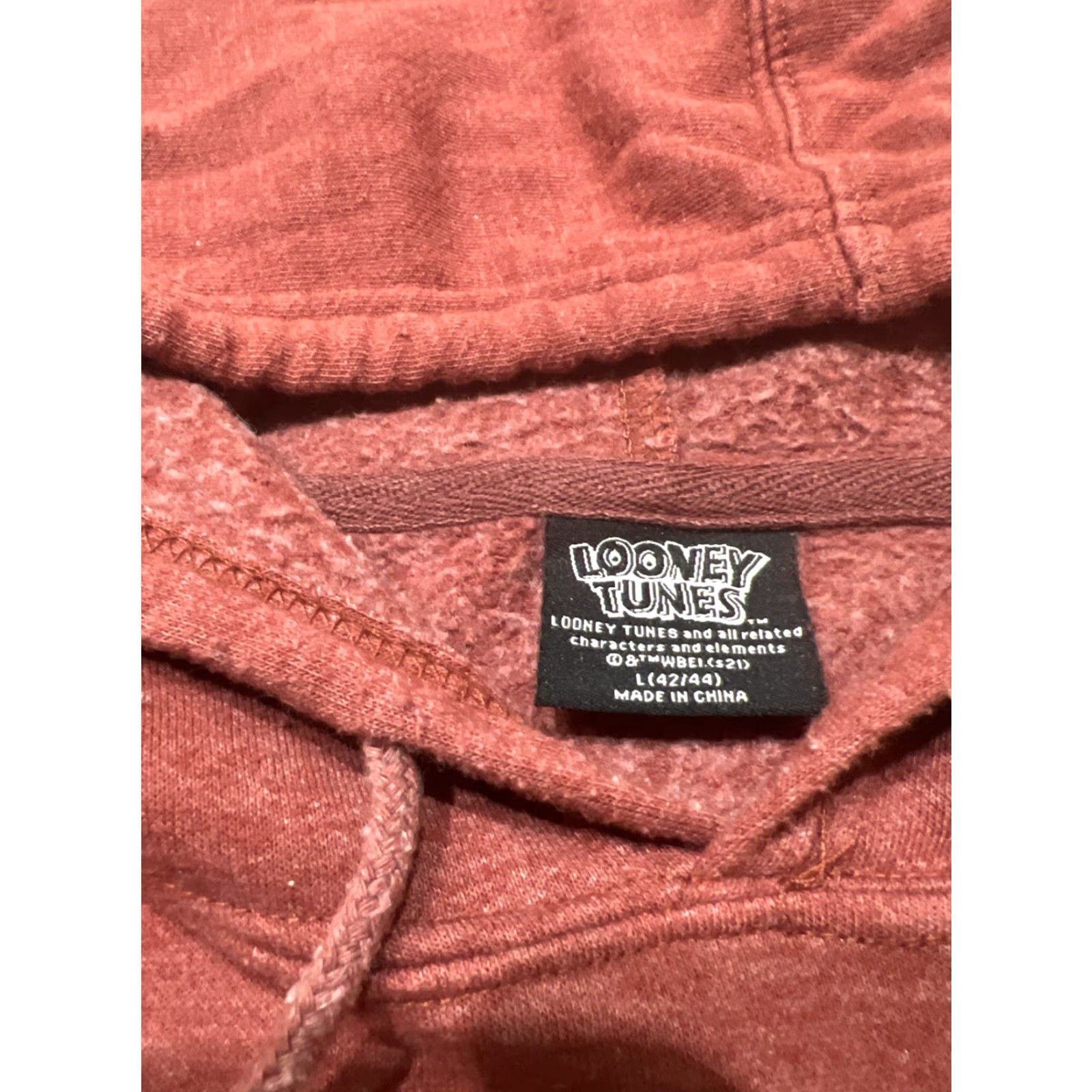 Vintage Looney Tunes Bugs Bunny 90s Sweatshirt Men Size Large Red Long Sleeve Pullover Size US L / EU 52-54 / 3 - 4 Thumbnail