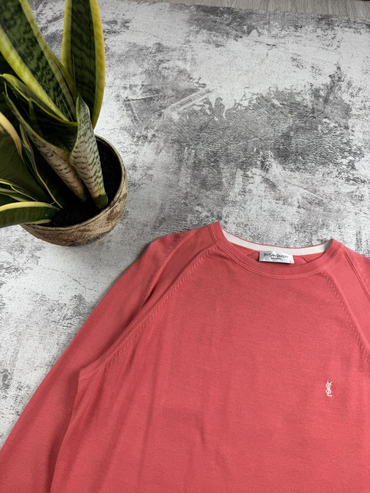 Yves Saint Laurent Yves Saint Laurent Men’s Cotton YSL Knit Pink XL Sweatshirt Sweater Pullover Size US XL / EU 56 / 4 - 8 Thumbnail