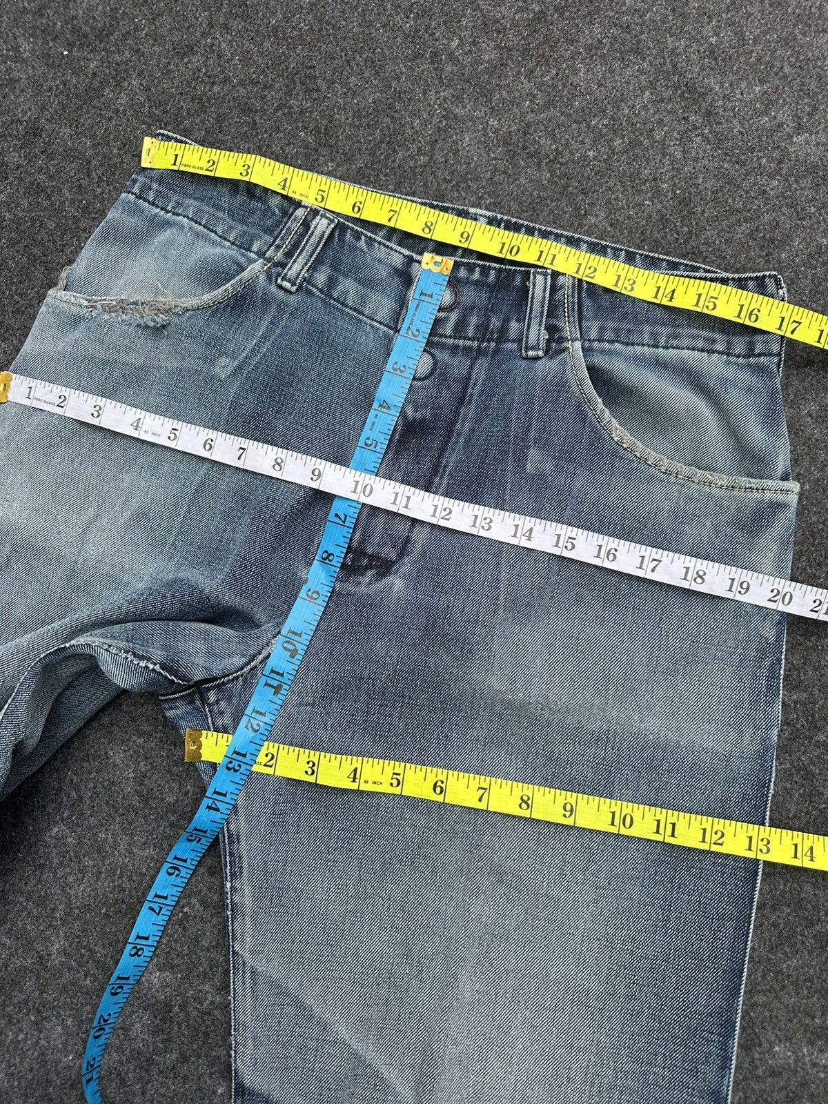 Levi's Vintage Levis 702 Baggy Destroyed Denim 34x32 D59 Size US 34 / EU 50 - 4 Thumbnail