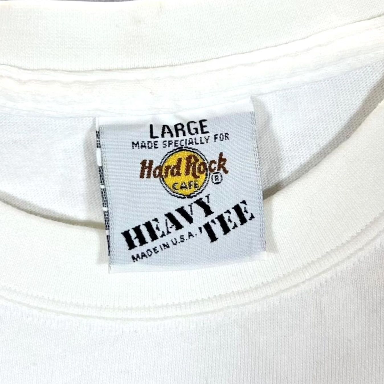 Hard Rock Cafe VINTAGE Hard Rock Cafe Nashville Graphic White T-Shirt L Mens 90s Shirt 1990s Size US L / EU 52-54 / 3 - 3 Thumbnail