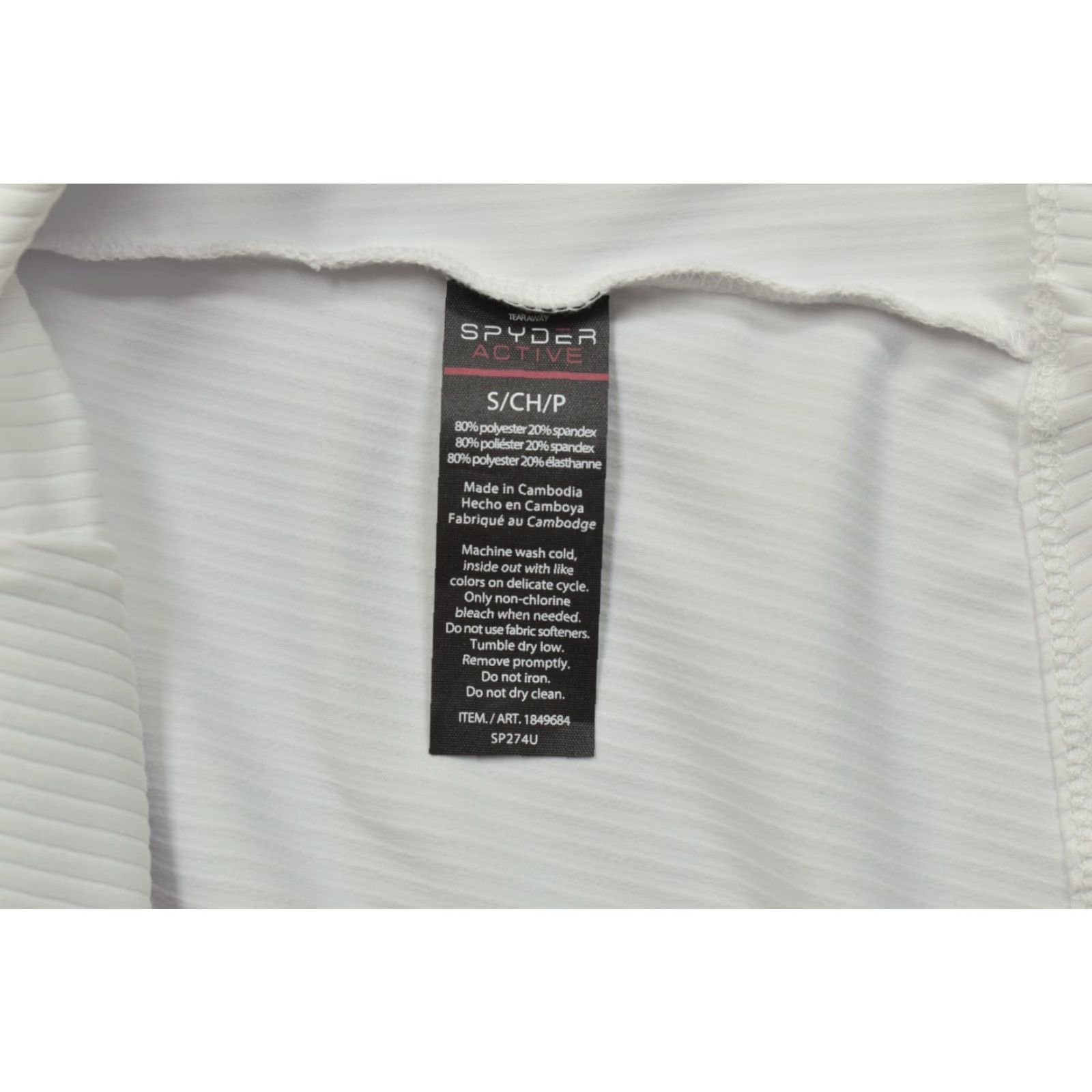 Spyder Spyder Active Women's Small White Short Sleeve Ribbed Athletic T-Shirt NWT Size S / US 4 / IT 40 - 7 Thumbnail