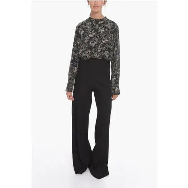 Balenciaga o1bcso1str0326 Palazzo Pants in Black Size 27" / US 4 / IT 40 - 4 Thumbnail