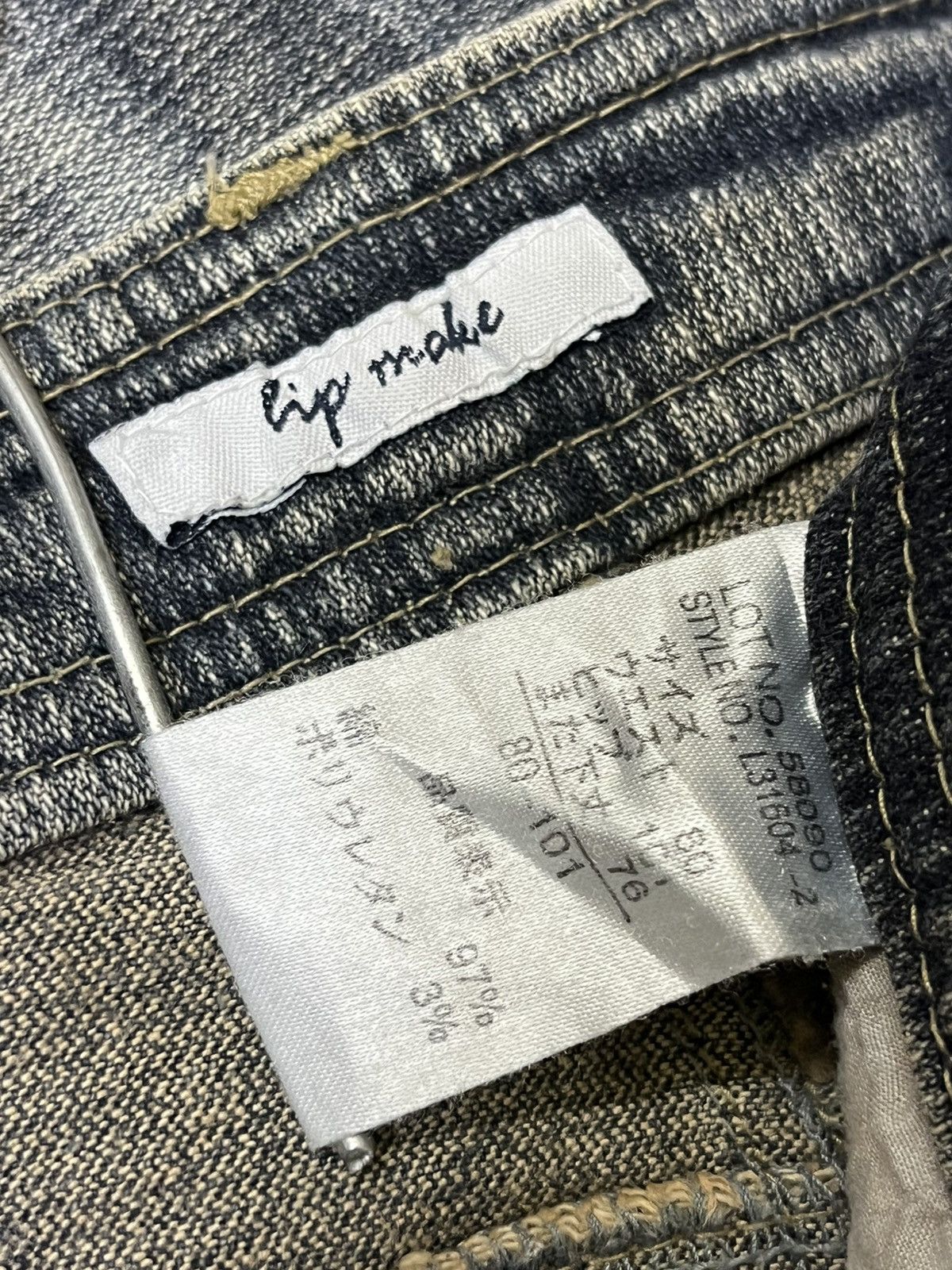 Tornado Mart SICK🔥JAPANESE BRAND HIP MAKE FLARED JEANS Size US 34 / EU 50 - 17 Thumbnail