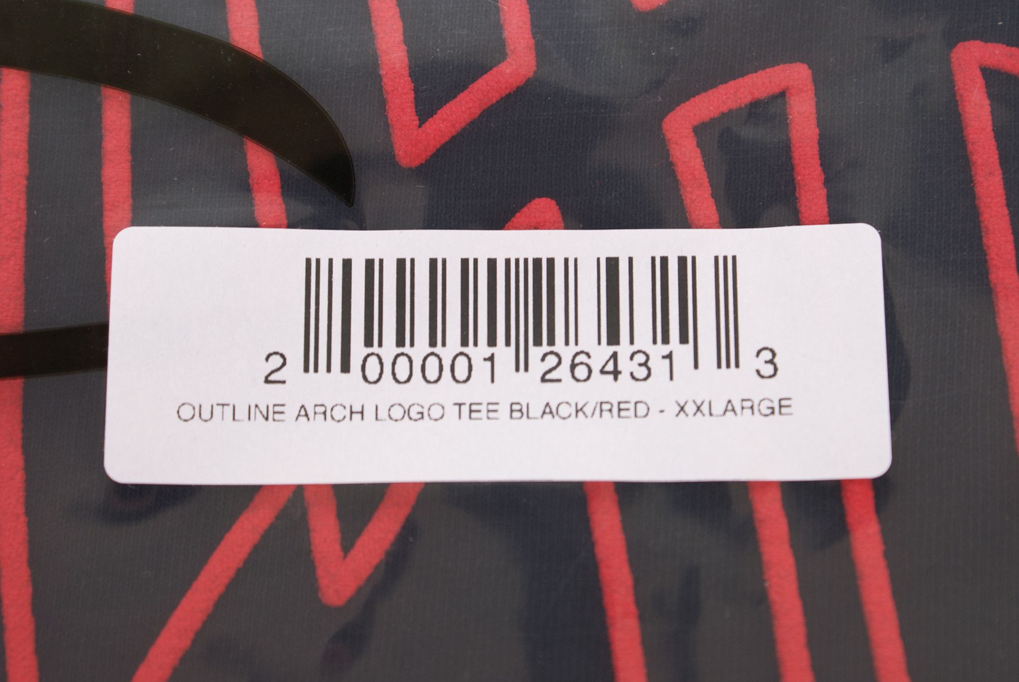 Revenge 2025 Revenge OUTLINE ARCH LOGO Short Sleeve Tee Black Red Size US XXL / EU 58 / 5 - 5 Thumbnail