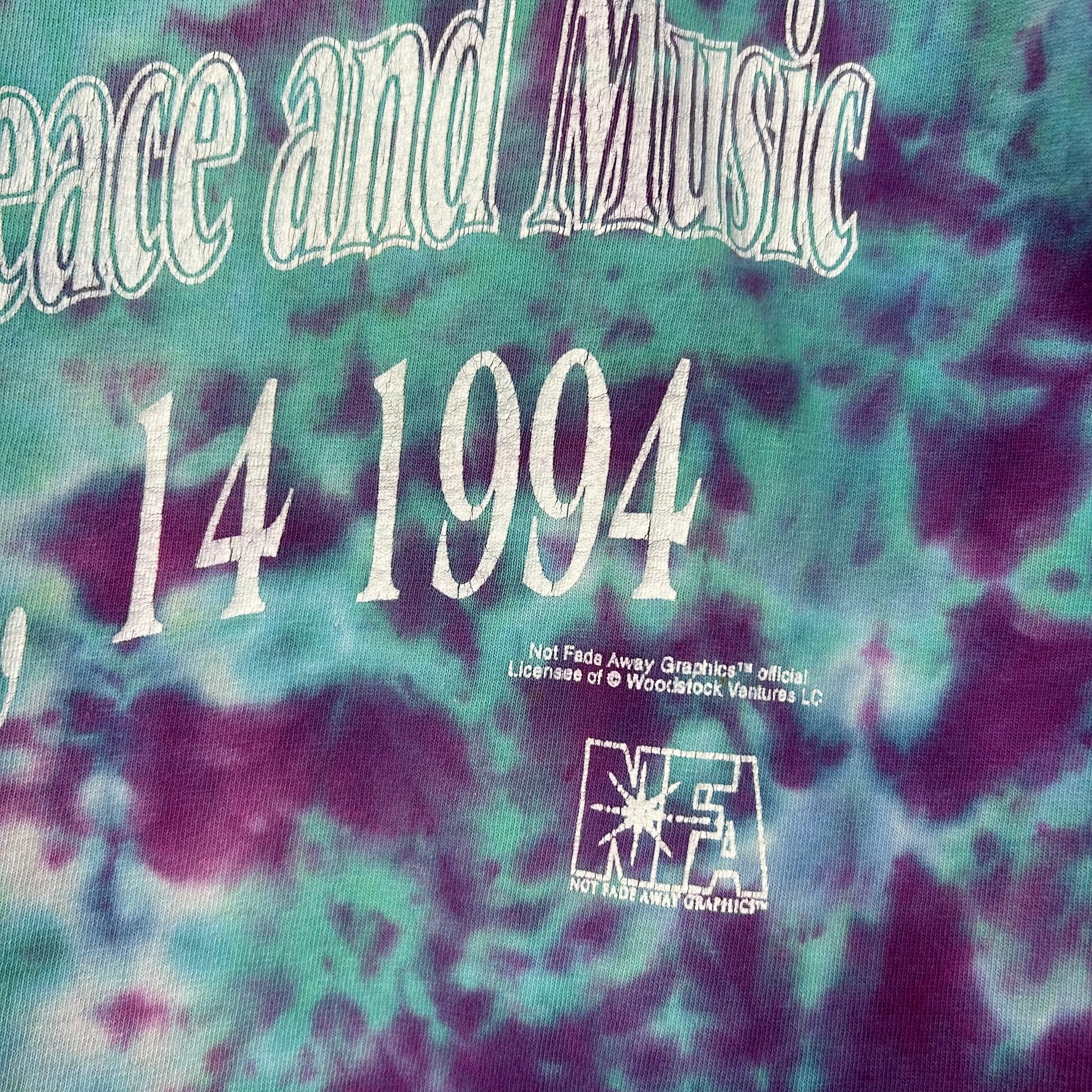 Vintage Vintage 90s 1994 Woodstock ‘2 More Days Of Peace And Music’ Size US L / EU 52-54 / 3 - 6 Thumbnail
