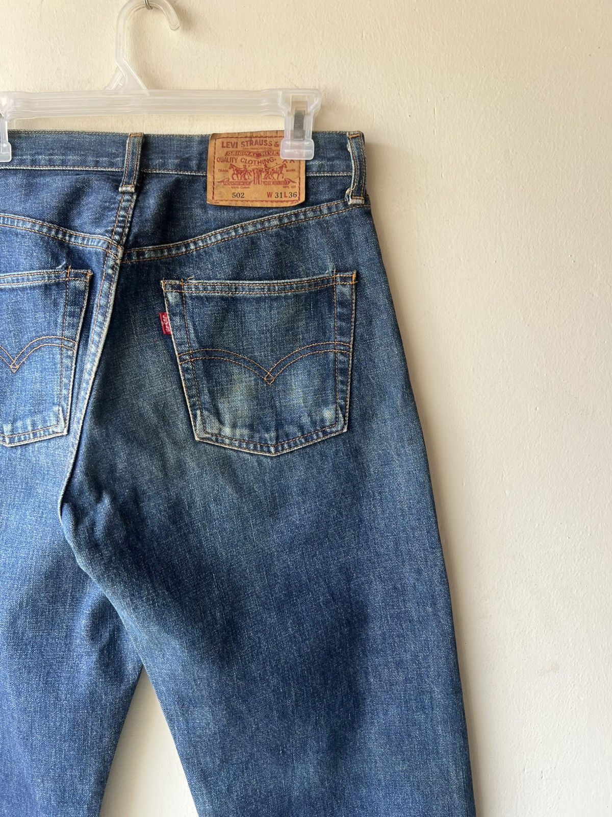 Levi's Vintage 1997 Levi’s 502 XX Big E Denim Selvedge Jeans Size US 30 / EU 46 - 21 Thumbnail