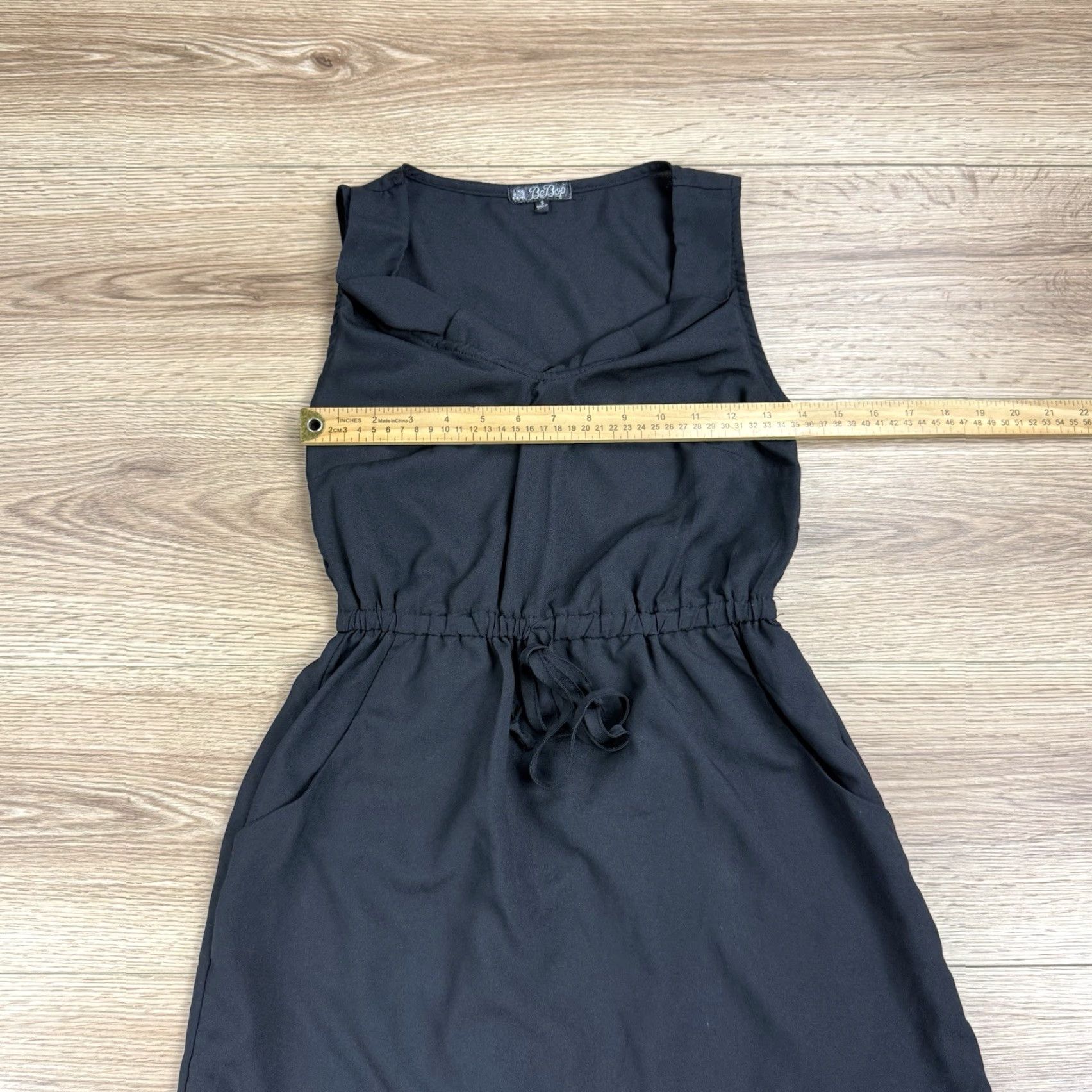 Vintage BeBop Black Sleeveless Mini Dress S Ruffle Pockets Dress Women Size S / US 4 / IT 40 - 6 Thumbnail