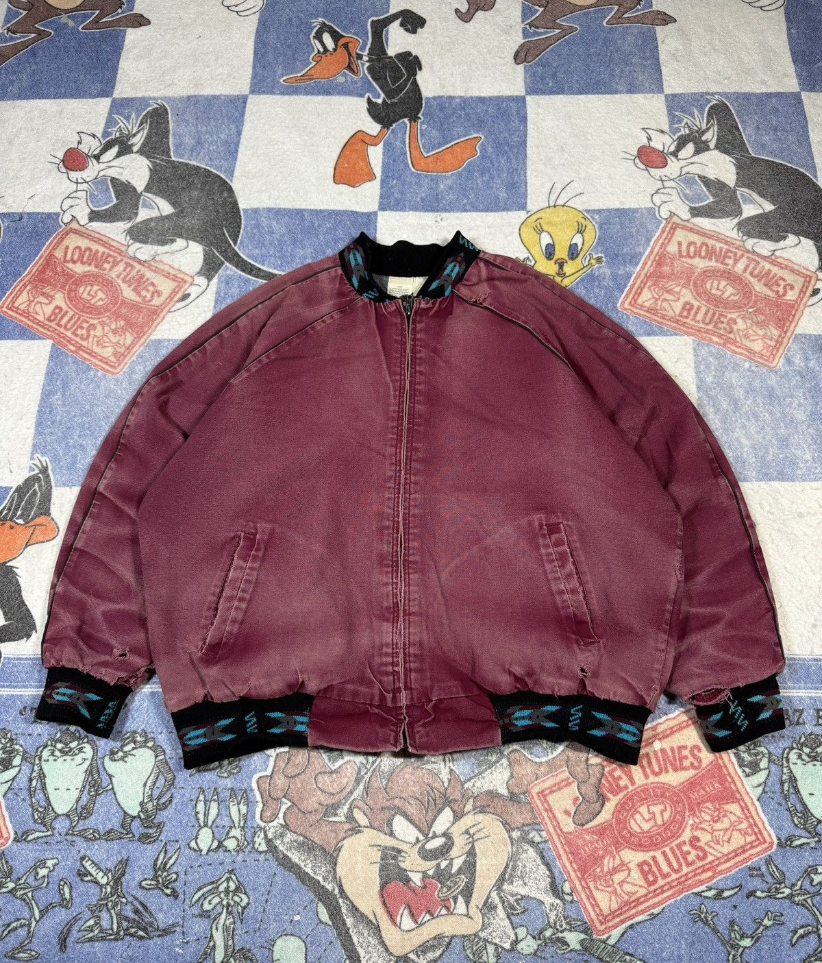 Vintage Vintage santa fe aztec work jacket Size US L / EU 52-54 / 3 - 1 Thumbnail