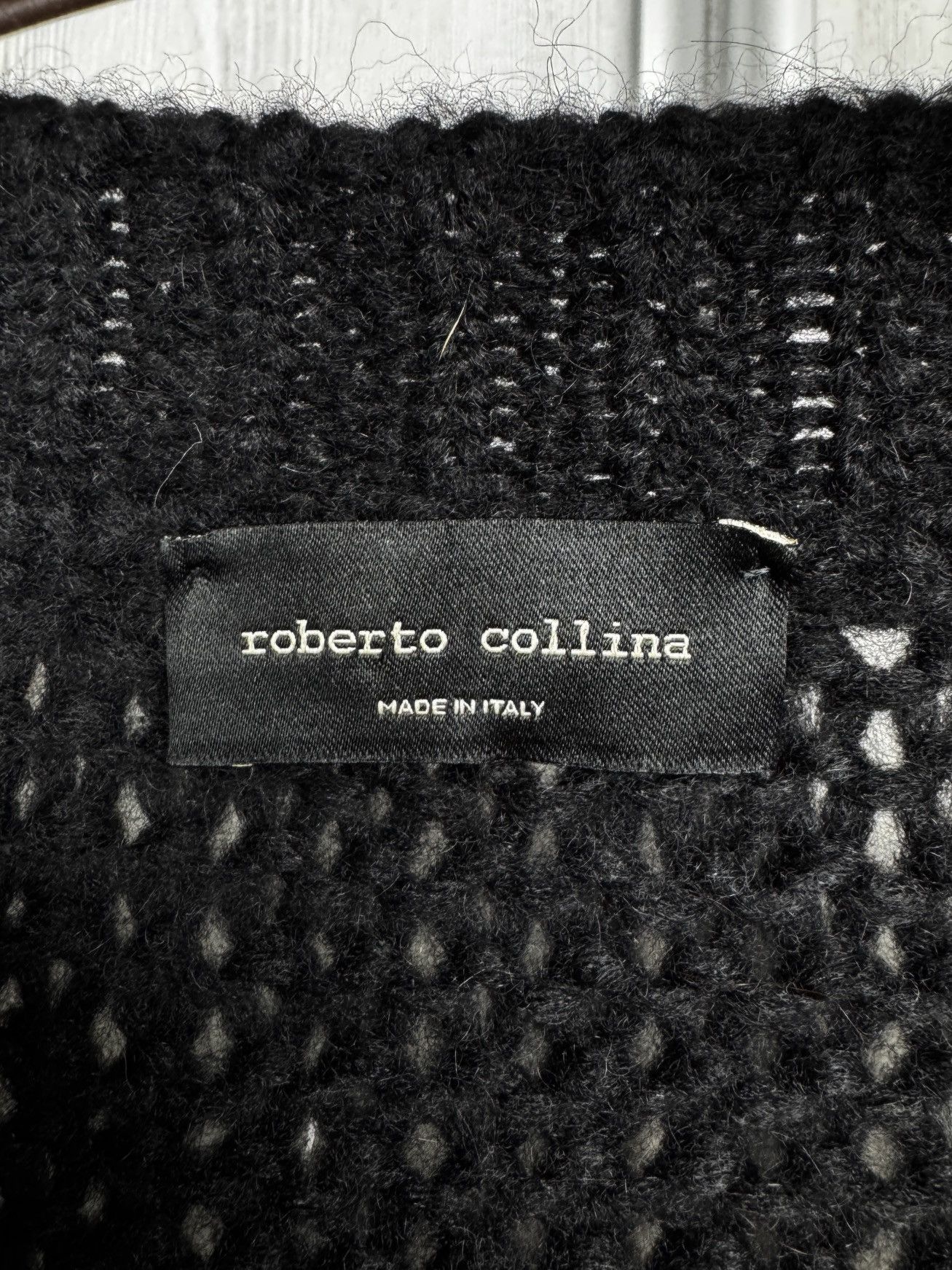 Roberto Collina Roberto Collina black baby alpaca wool oversized sweater L Size L / US 10 / IT 46 - 7 Thumbnail