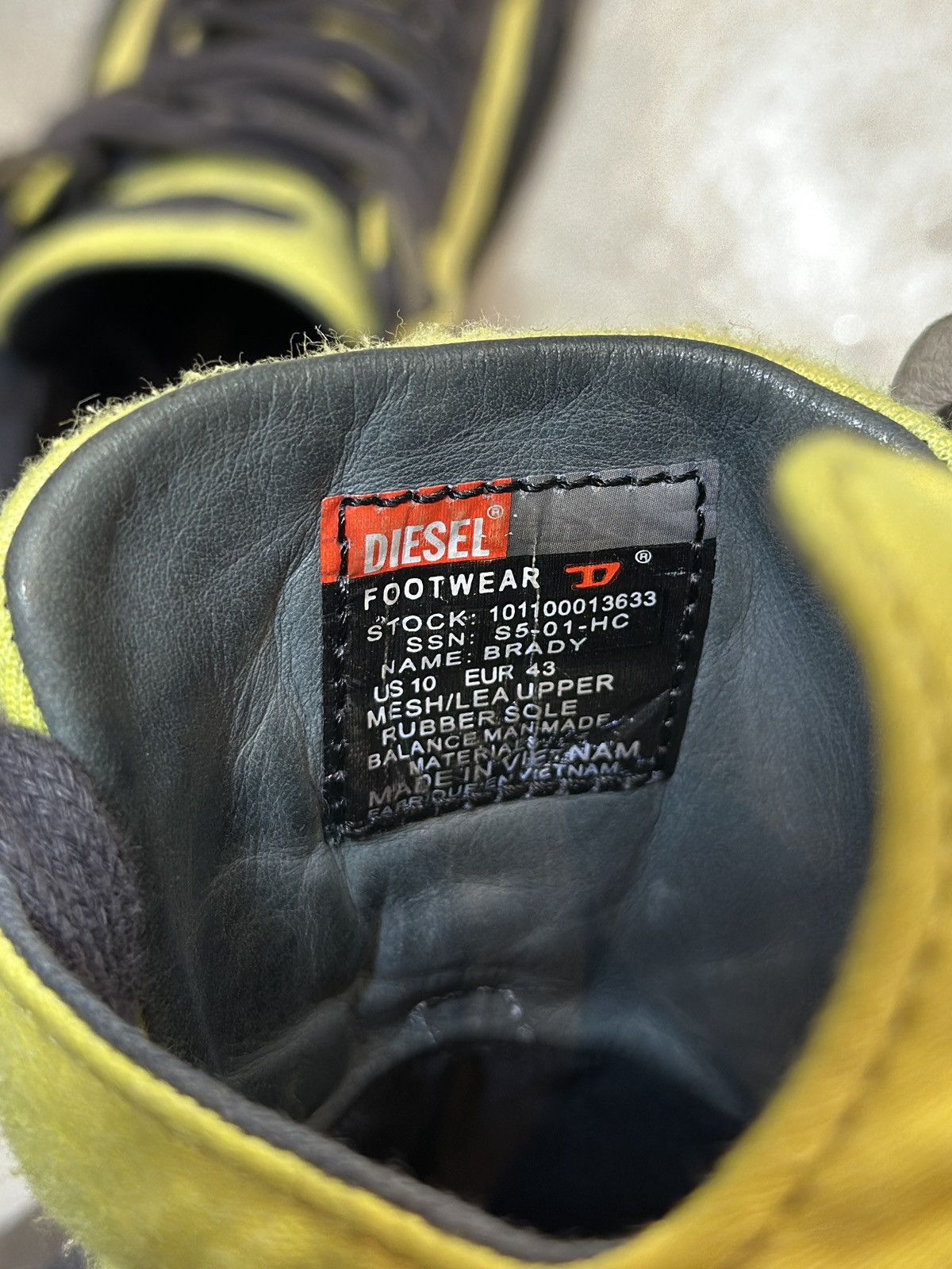 Diesel (SS05) BRADY HI TOP Size US 10 / EU 43 - 10 Thumbnail
